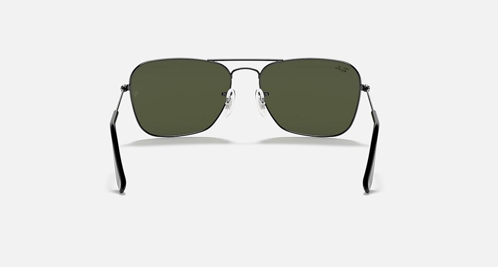 Ray-Ban Caravan Polished Gunmetal / G-15 Green 55 mm Sunglasses RB3136 004 55-15