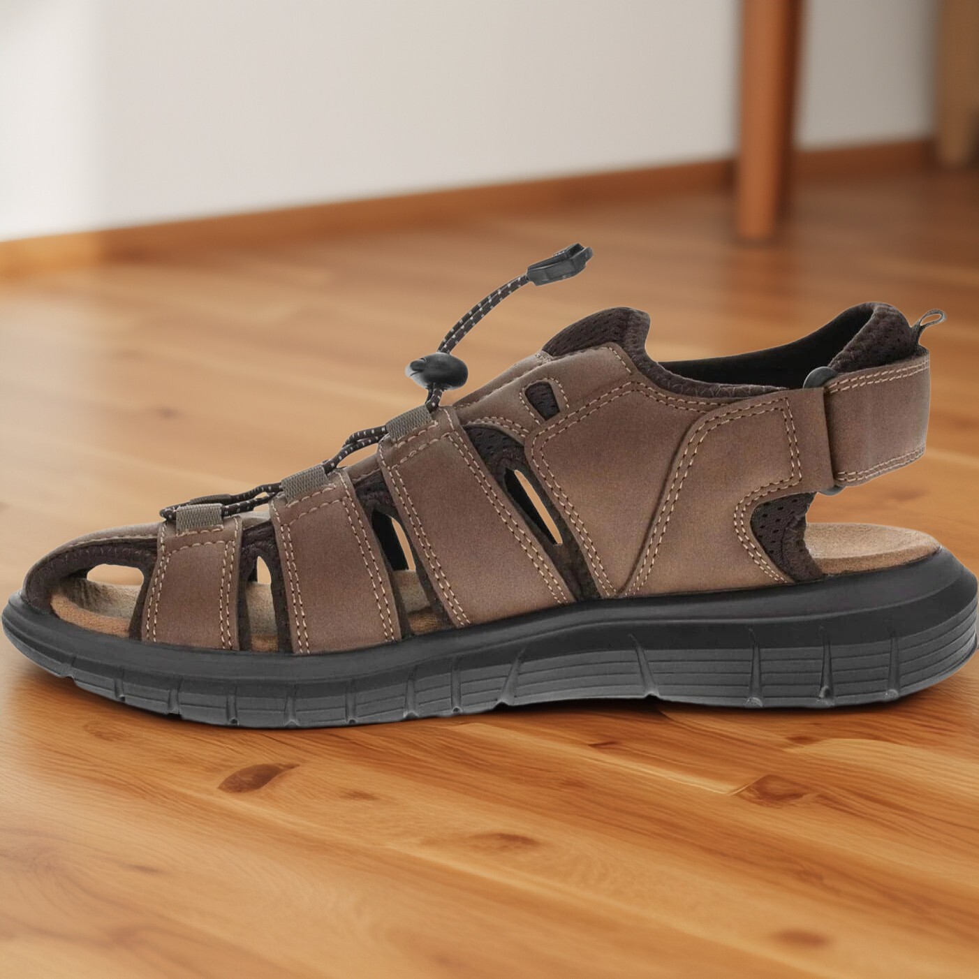 Dockers Mens Stephen Open Toe Fisherman Casual Sandals Brown Size 7M NIB