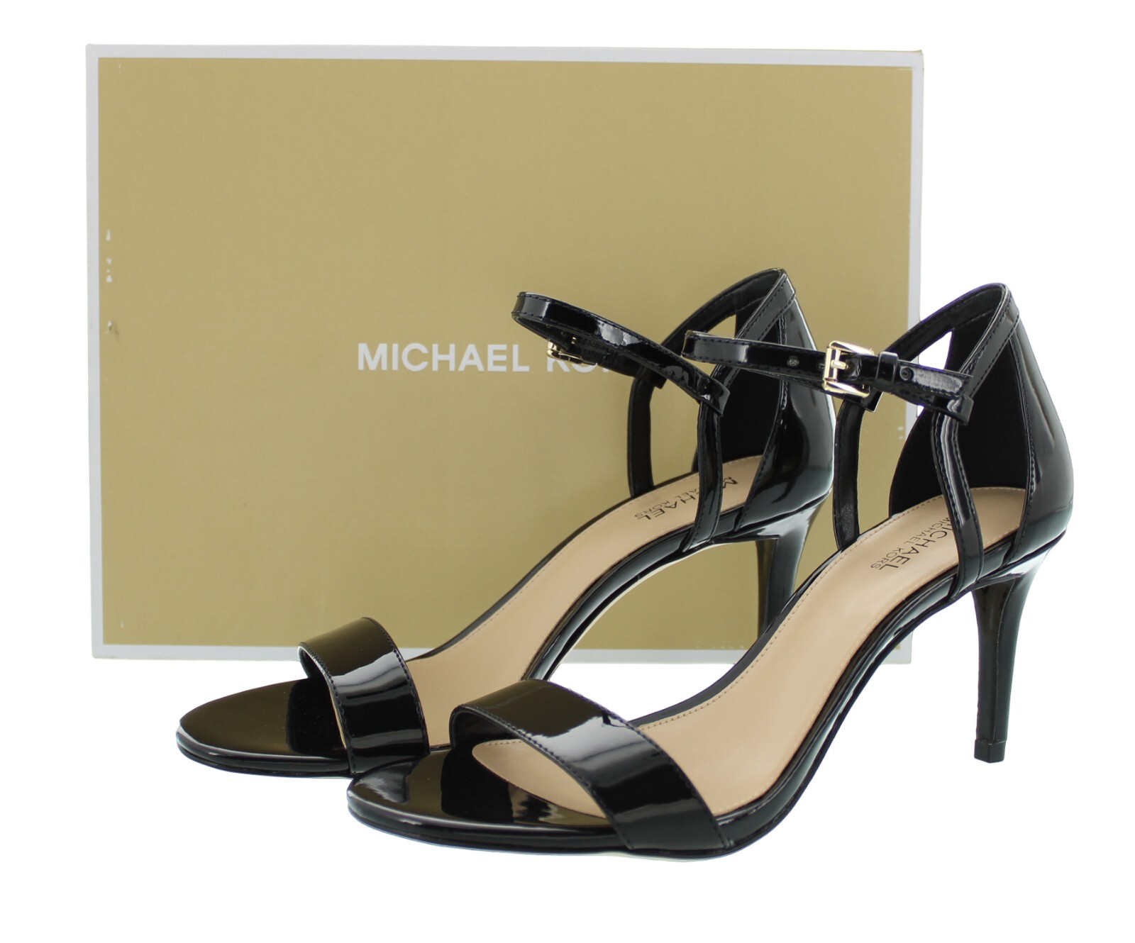 Michael Kors Simone Mid Sandal, Women’s Leather Special Occasion 3.5″ Pump Heels