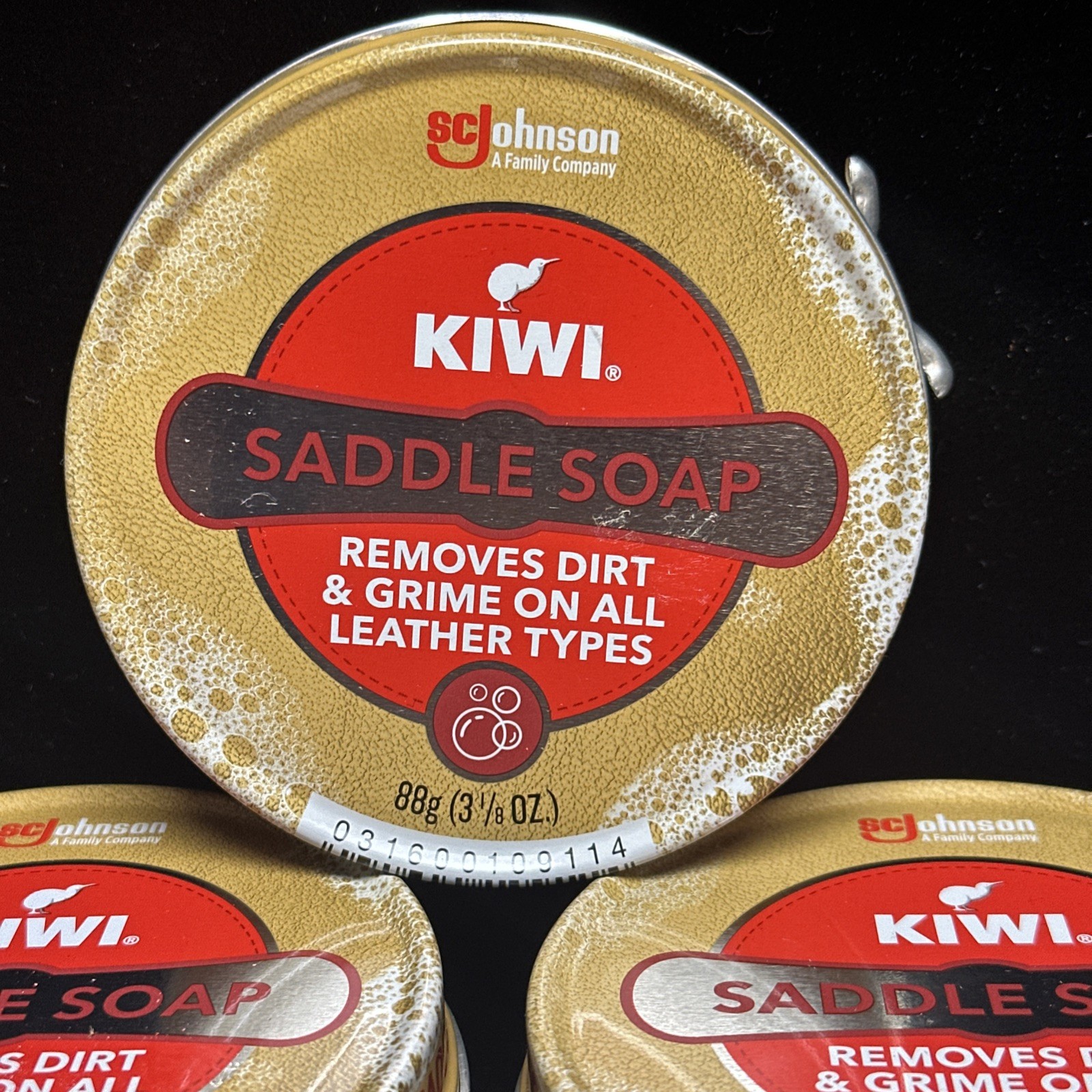 Kiwi SC Johnson SADDLE SOAP Tin 3 1/8 Ounce Paste New