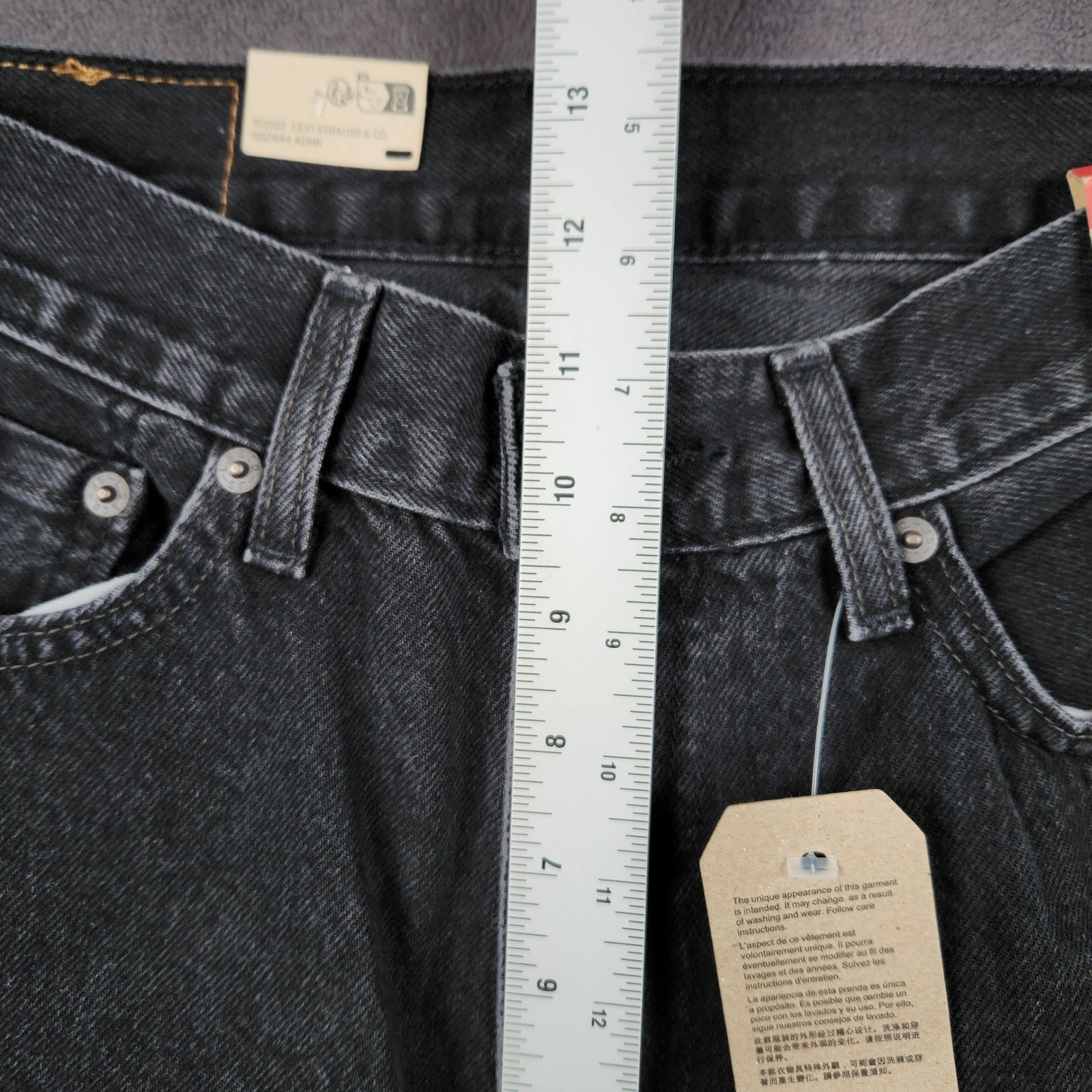 Levis 565 Jeans Mens 29×32 Faded Black 97 Loose Straight Denim A7221-0005 NEW
