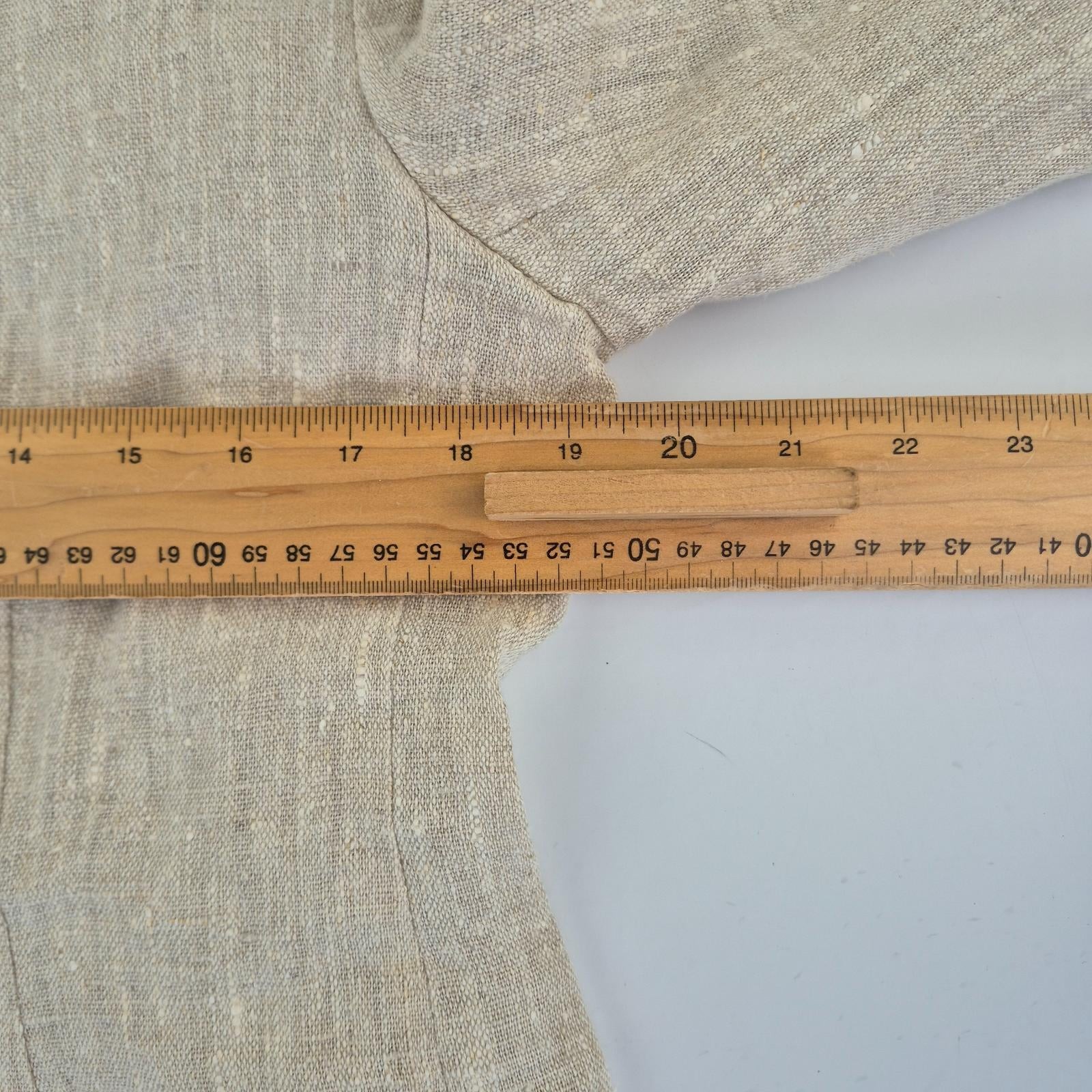 Harvé Benard Suit 8 Trousers 8 W28 L27 Beige Womens 100% Linen Straight 2 Piece