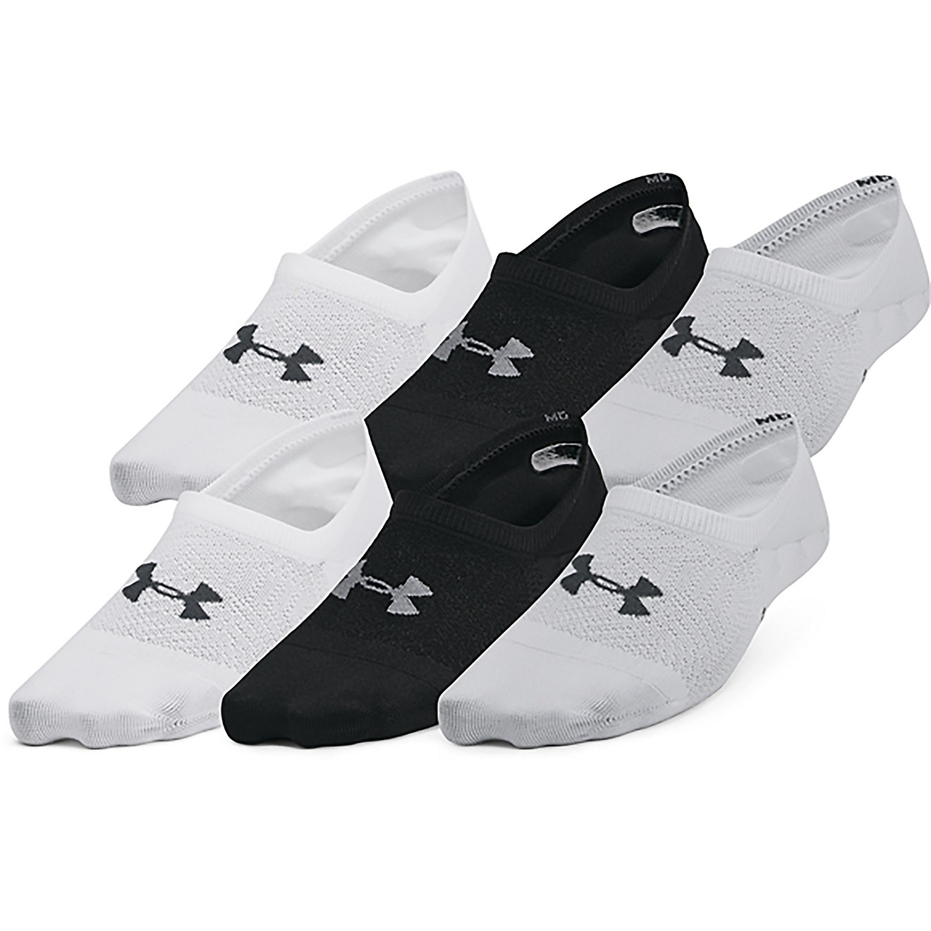 Under Armour Women’s 6 Pack No Show Liner Socks Size Medium Ultra Low NEW