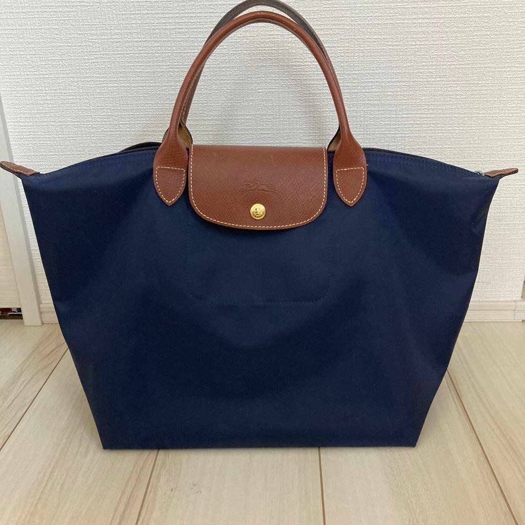 LONGCHAMP Le Pliage Tote Bag, Navy, Medium