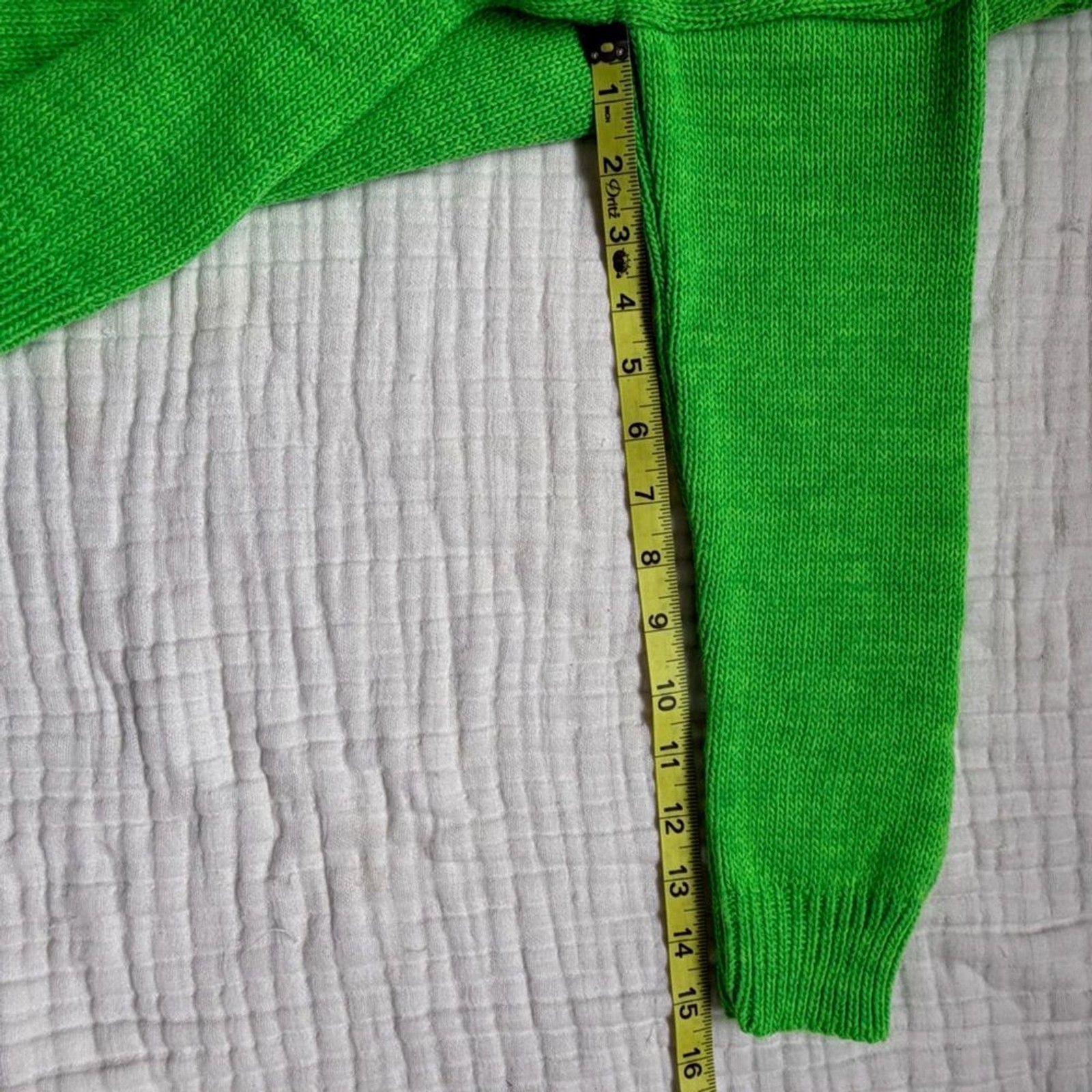 Cesare Paciotti 4US Kids Rhinestone Logo Knit Sweater Green Italy NWT