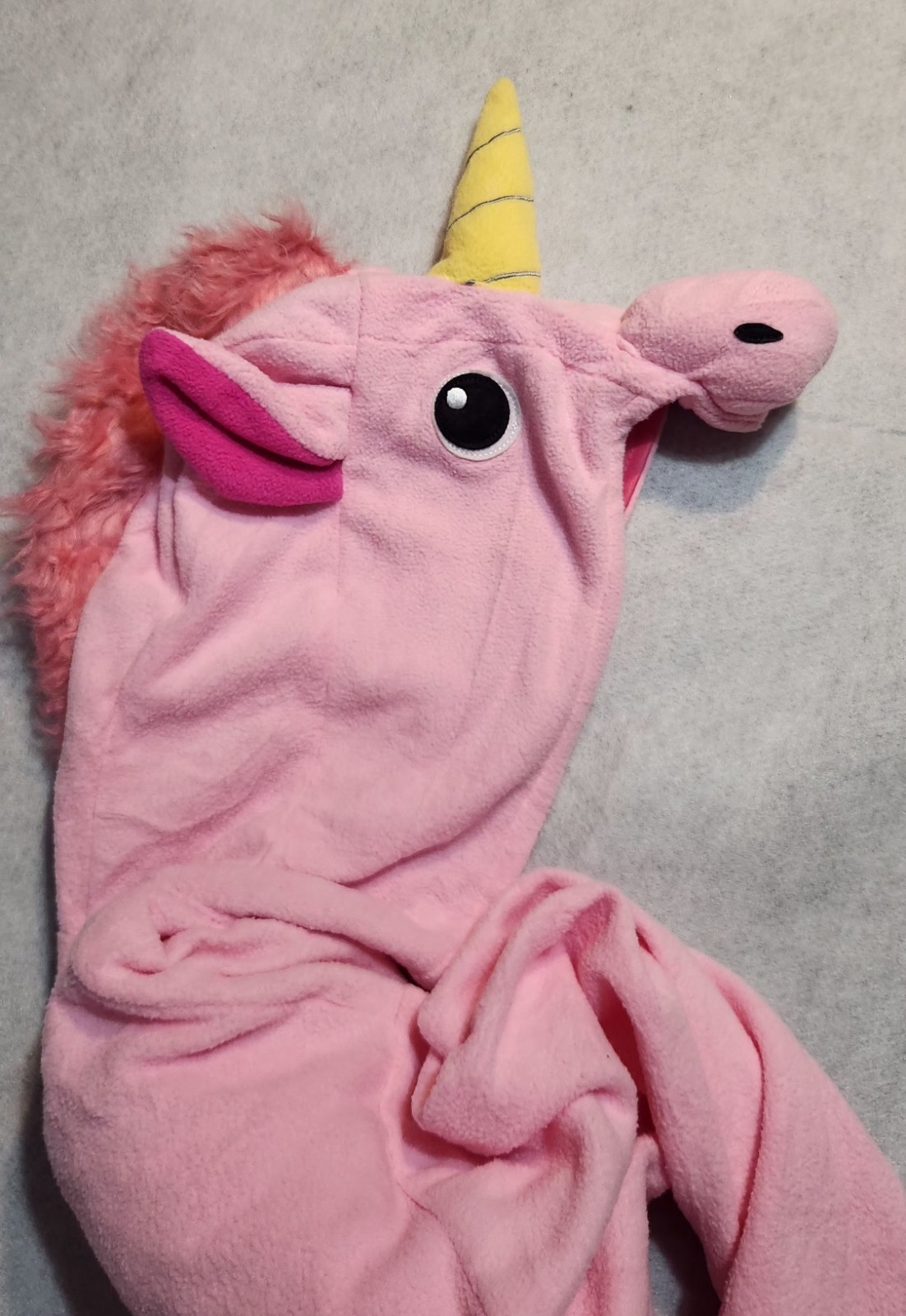 Pink Unicorn One Piece Adult Size Large Plush Hooded Pajama Costume Kigurumi