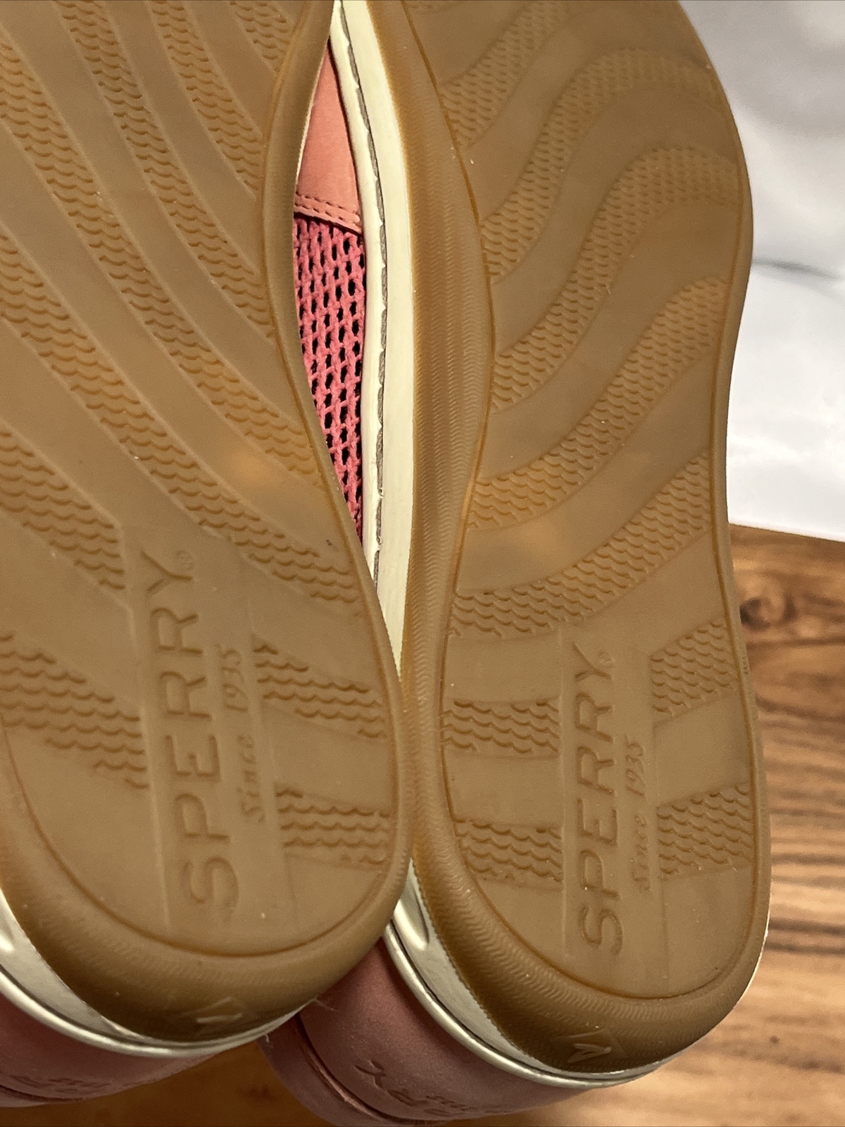 Sperry Koifish Pink Leather and Mesh Boat Shoes Loafers Women’s Sz 12 – New