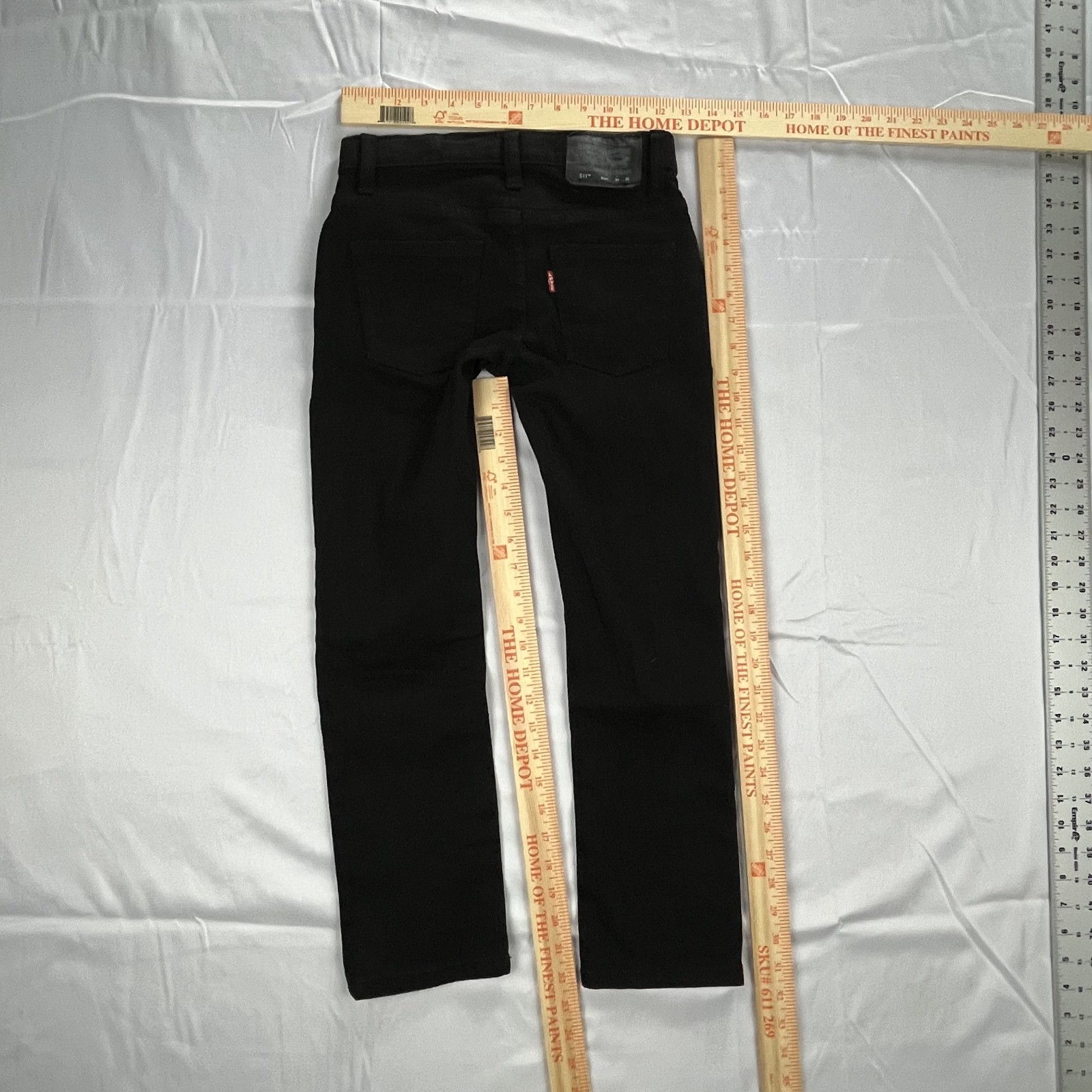 EUC Levi’s 511 Slim Boys 8 REG Performance Black Stretch Denim Jeans W24 L25