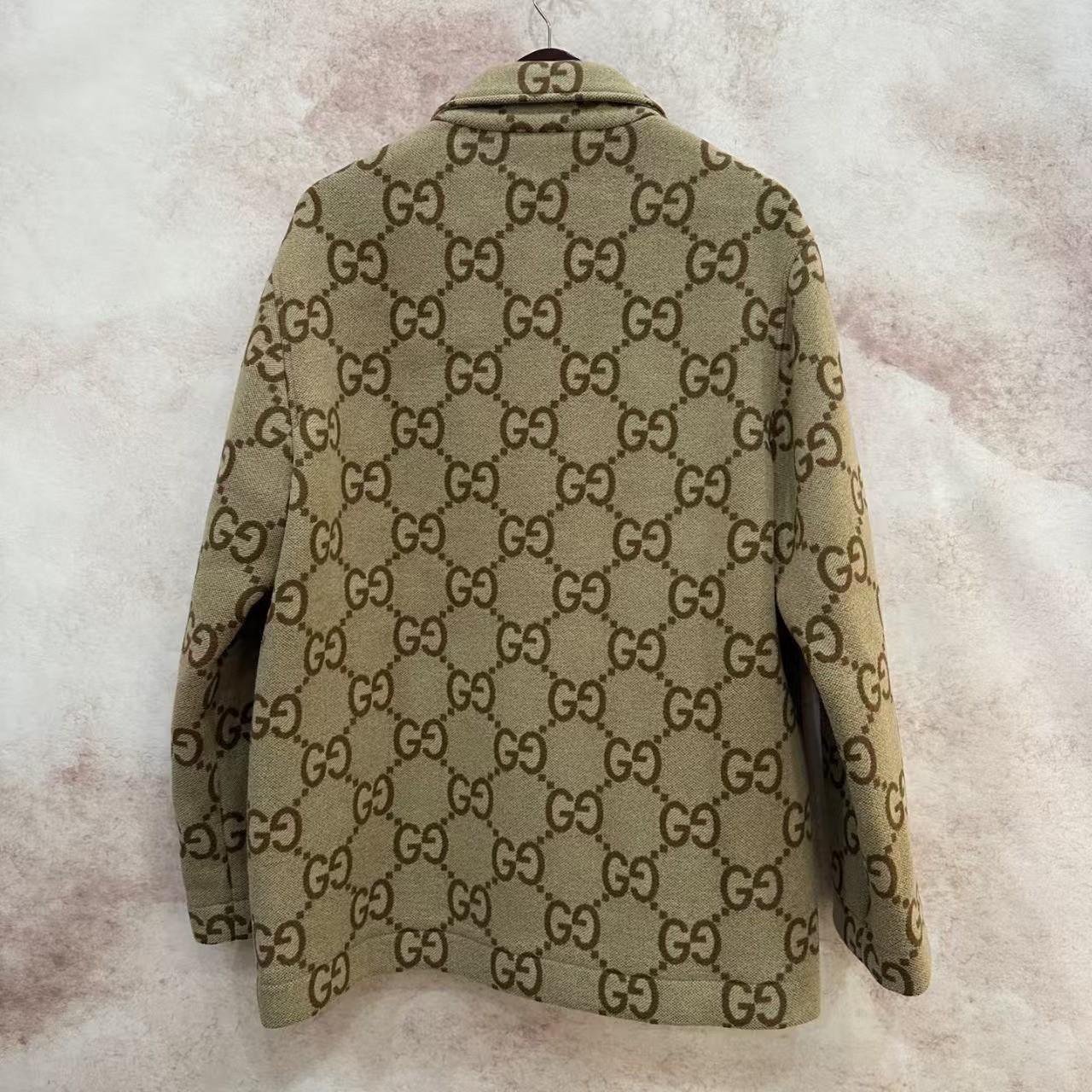 Gucci Jumbo GG‑jacquard Wool Shirt‑Jacket