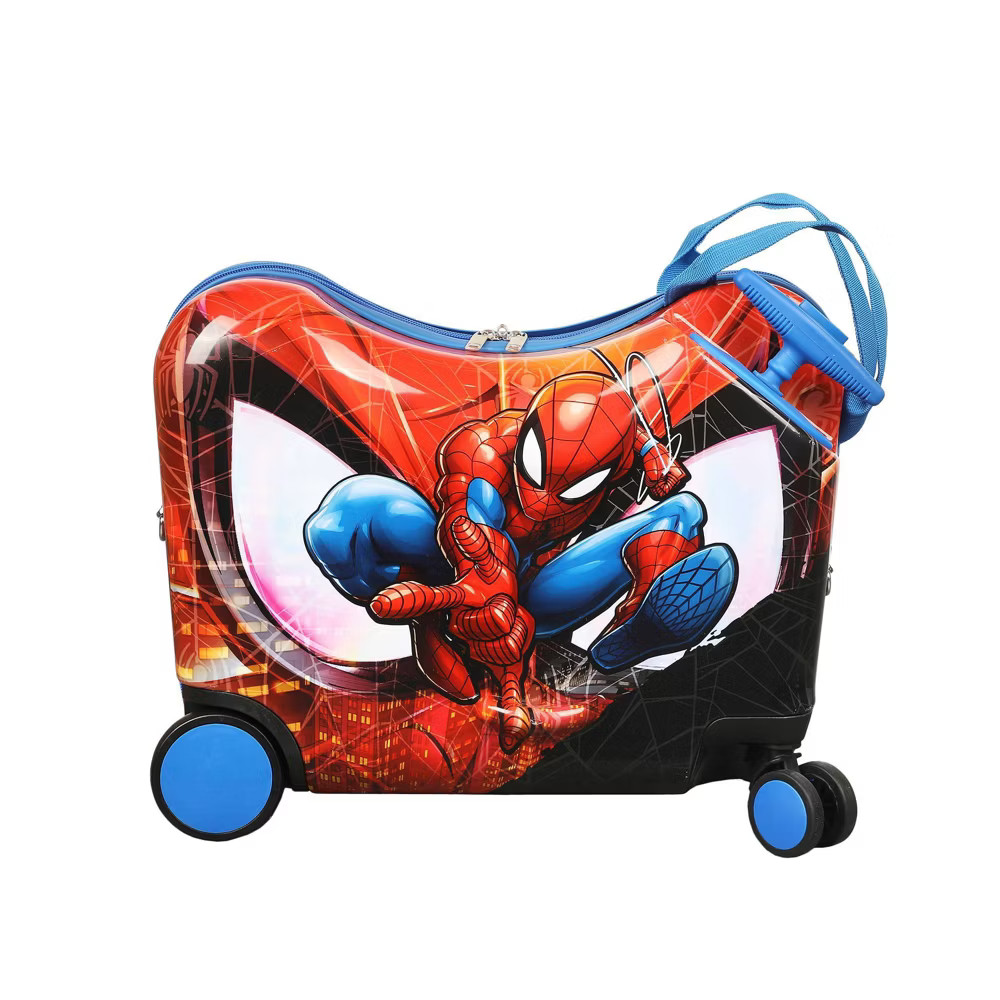 Spider-Man Carry On Spinner Hardside Ride On Suitcase – Red