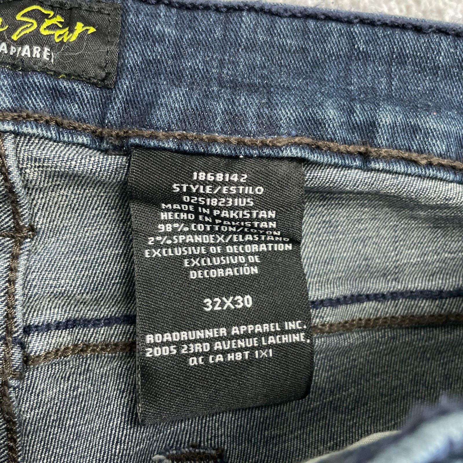 NEW Urban Star Men’s 32×30 Stretch Slim Fit Jeans Blue