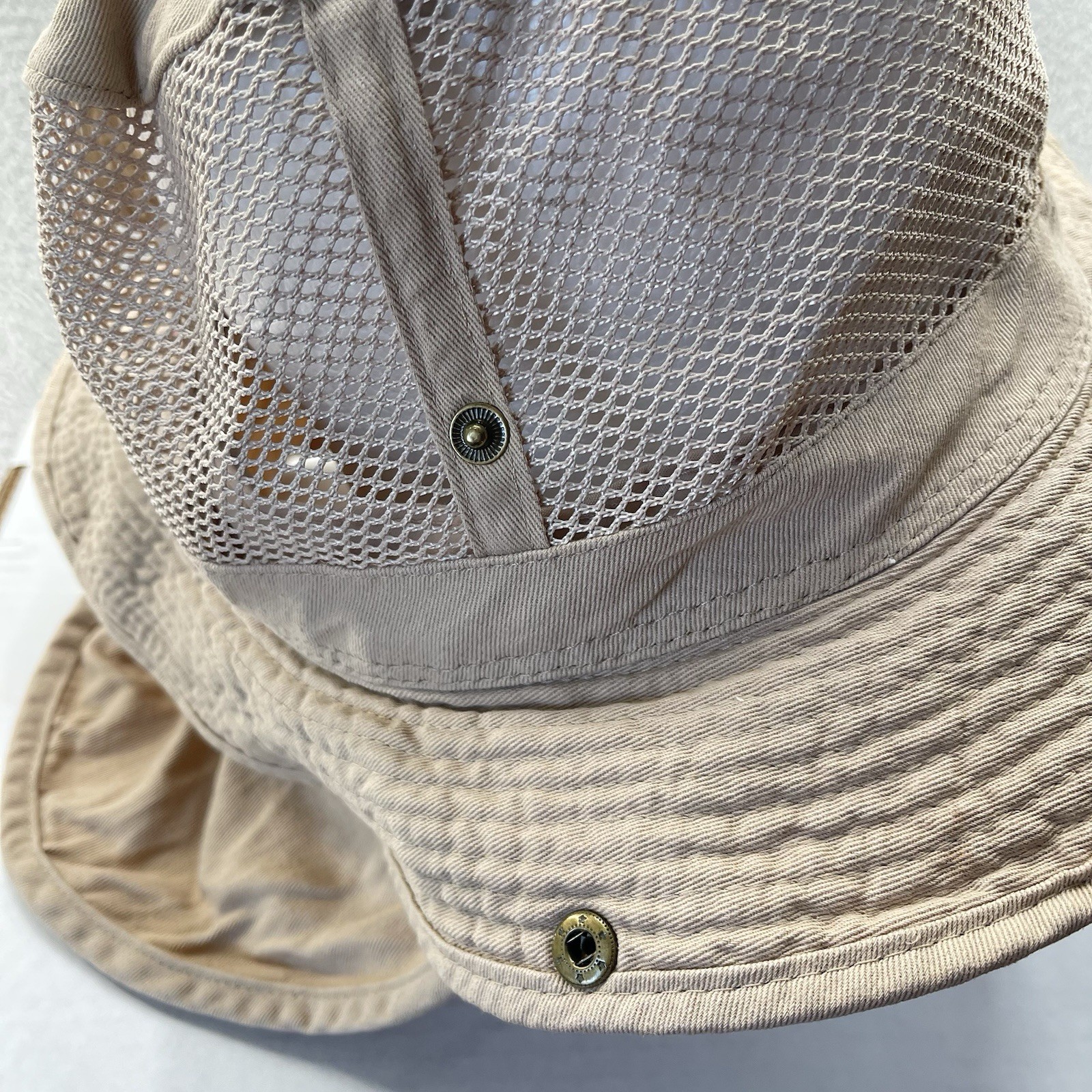 Tropic Hats One Size Men Extra Extra Extra Large Beige Wide Brim Mesh Outdoors