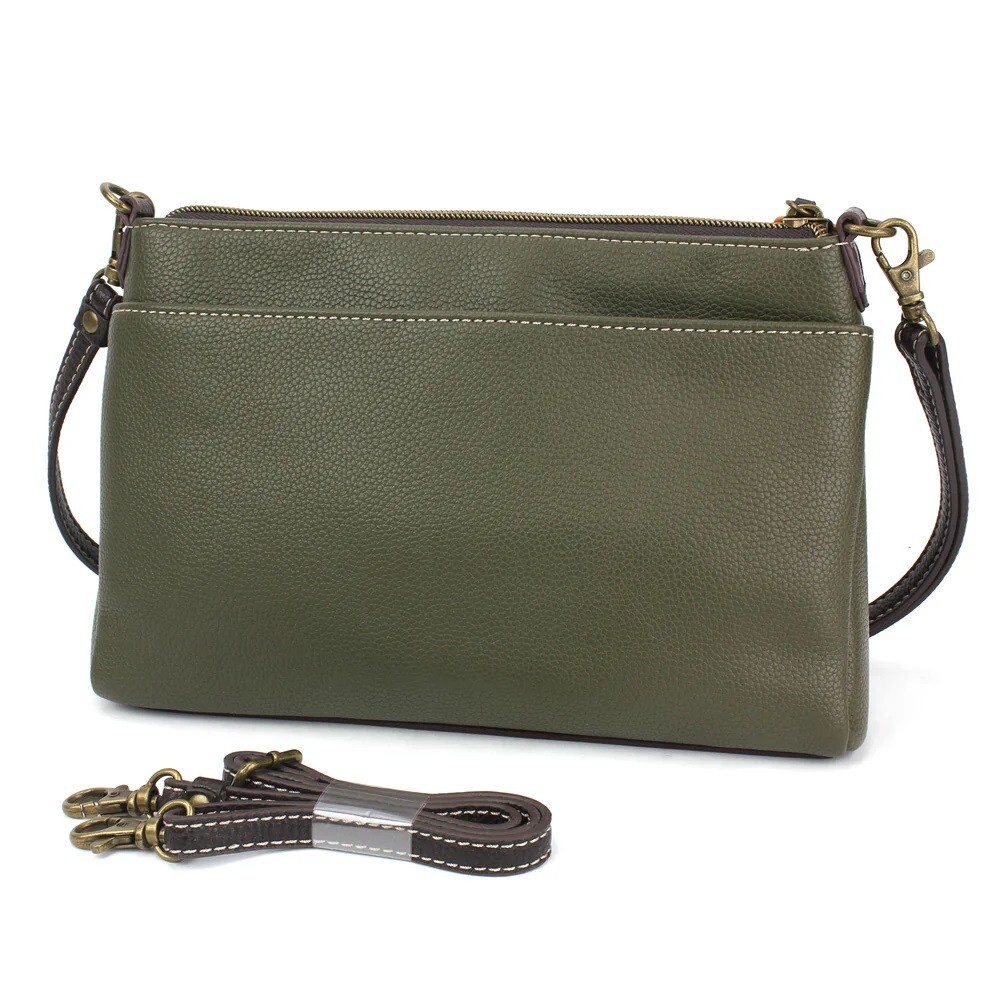 Chala Monarch Butterfly Deluxe Crossbody RFID Protected Vegan Leather Bag NWT