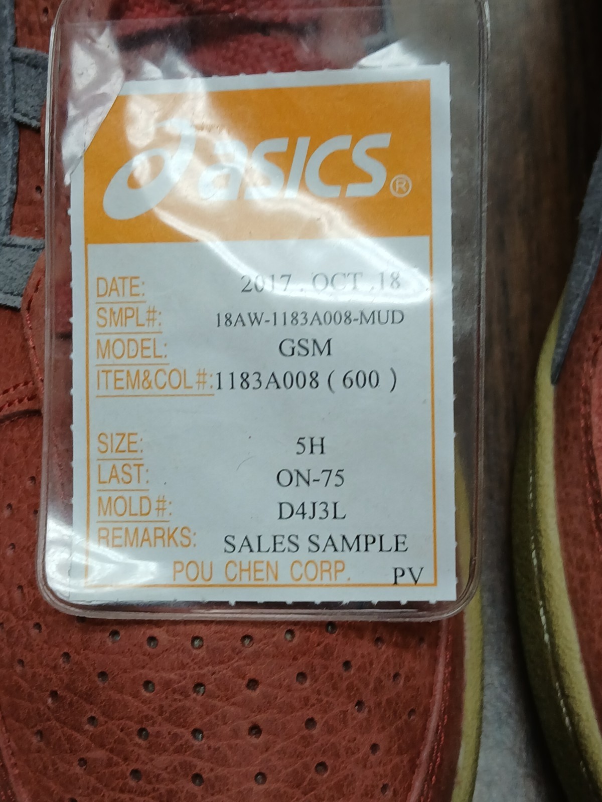 Asics ONITSUKA TIGER GSM Red 5.5 – Seller Sample