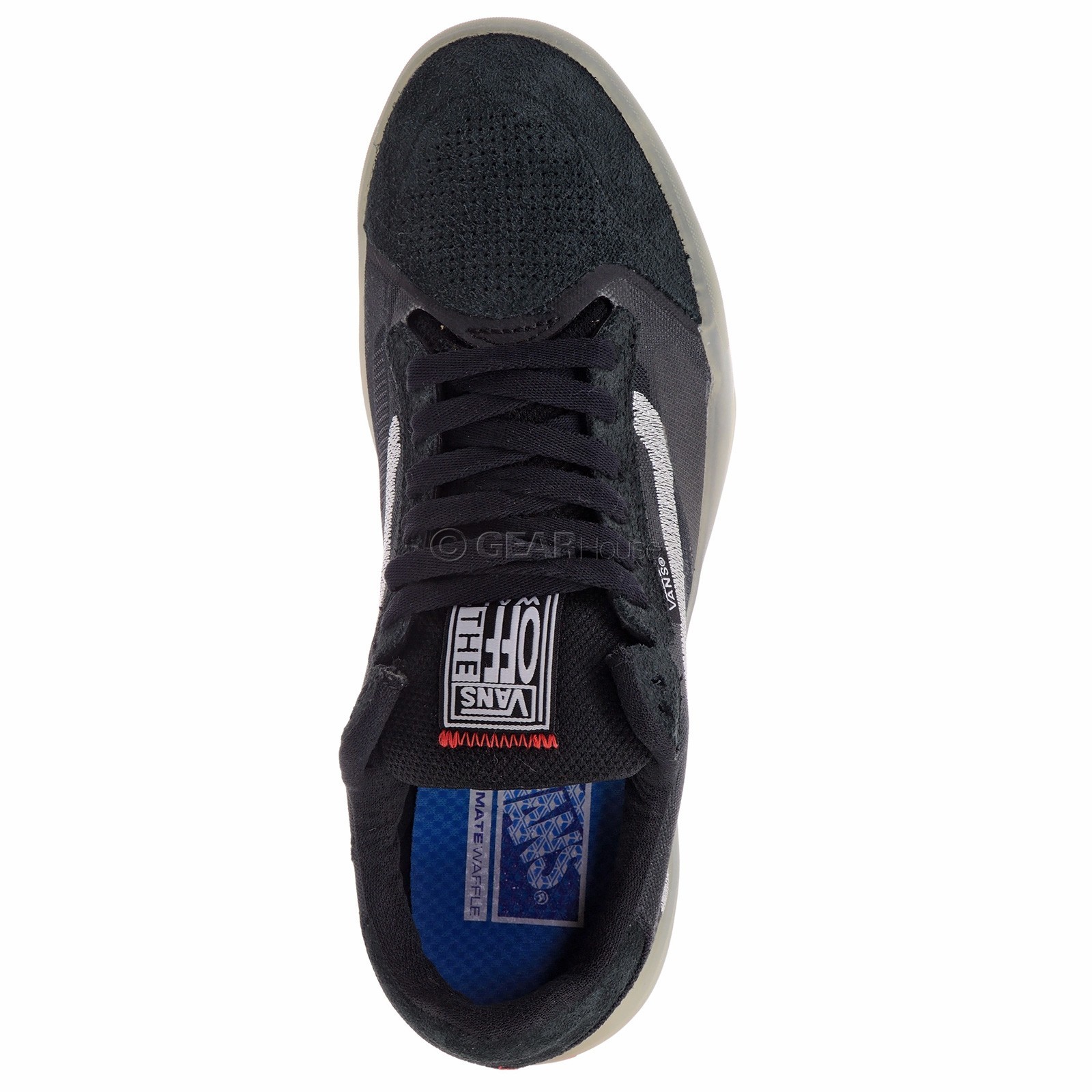 Vans EVDNT UltimateWaffle Mens Skate Shoes, Black Blue, Size 8.5