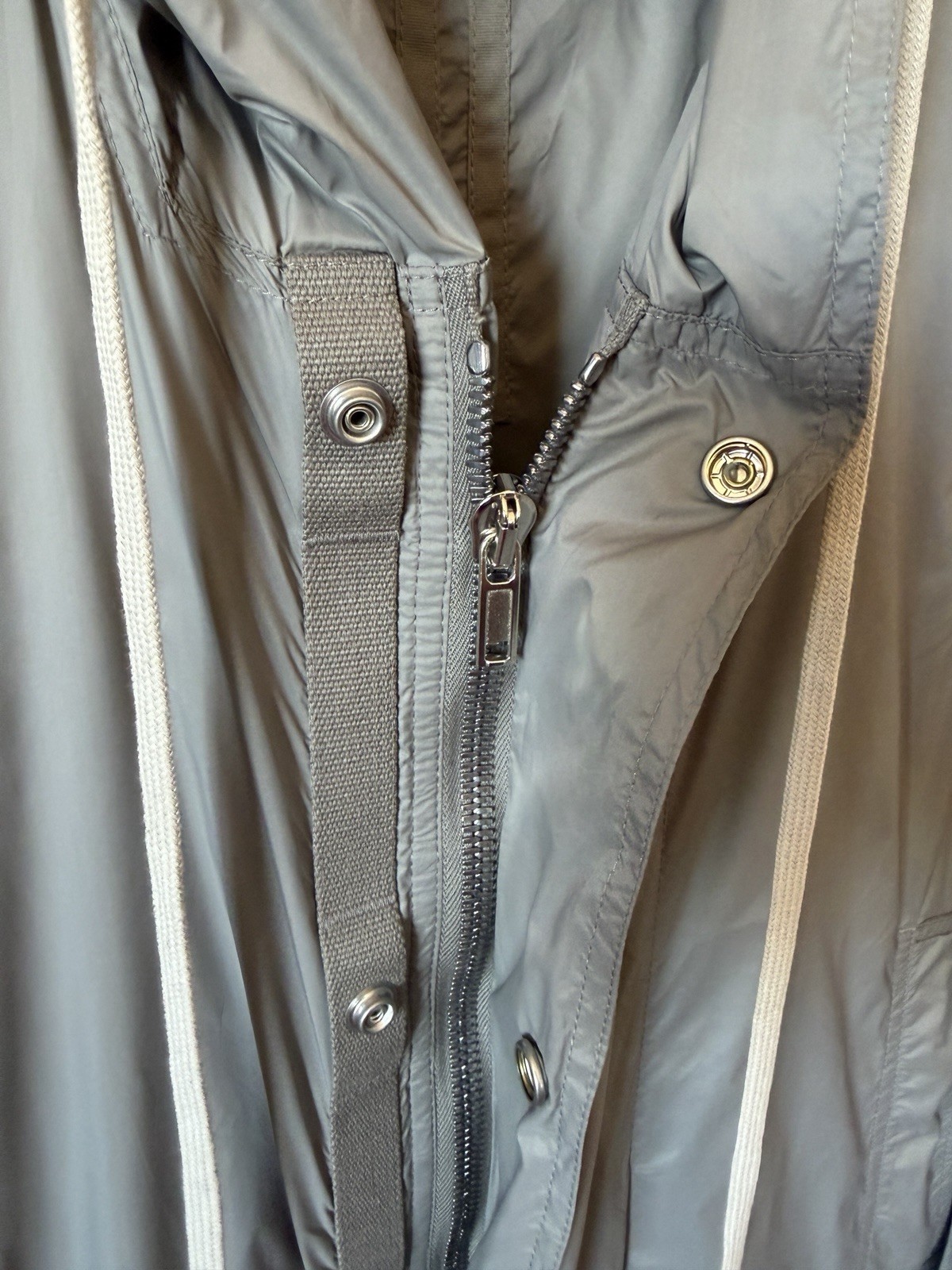 Rick Owens DRKSHDW SS18 Fishtail Parka in Stone SIZE S