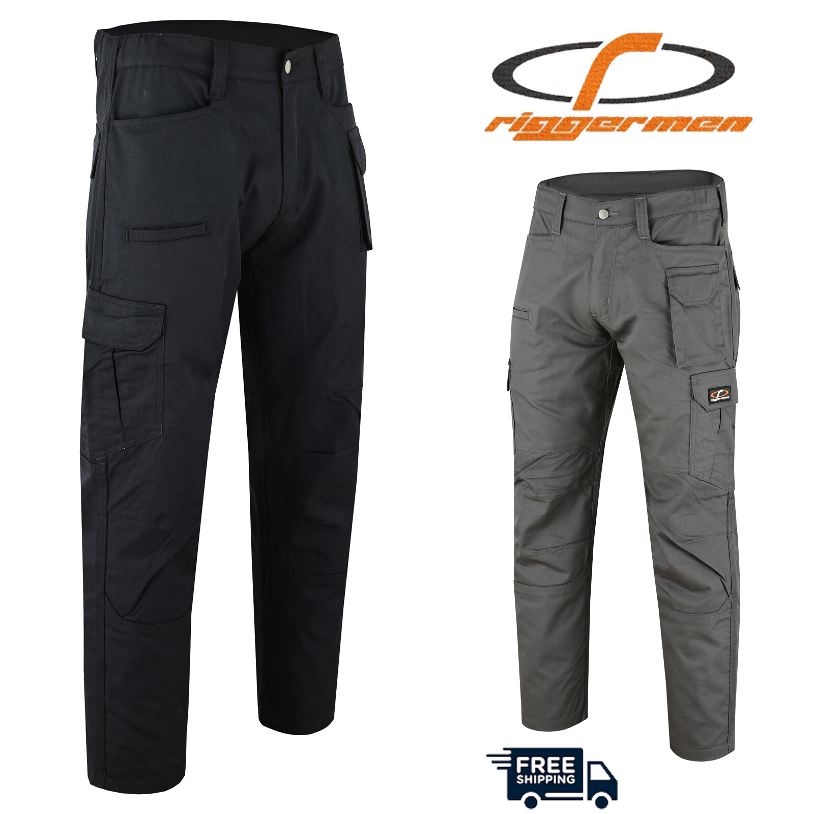Mens Tactical Pants Boot Cut Relaxed Fit Cargo Lightweight Hiking Work Pants