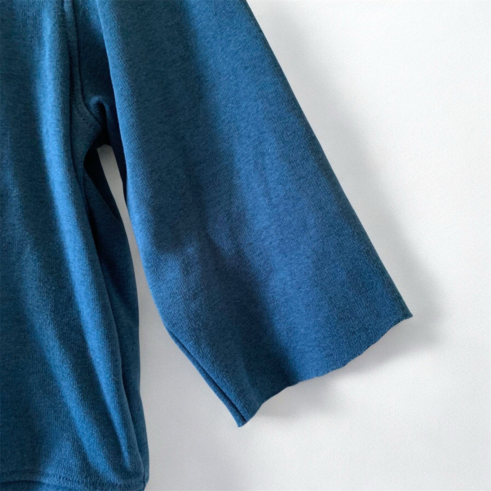 The North Face Blue Green Teal 3/4 Sweater Fleece Lined Size Medium