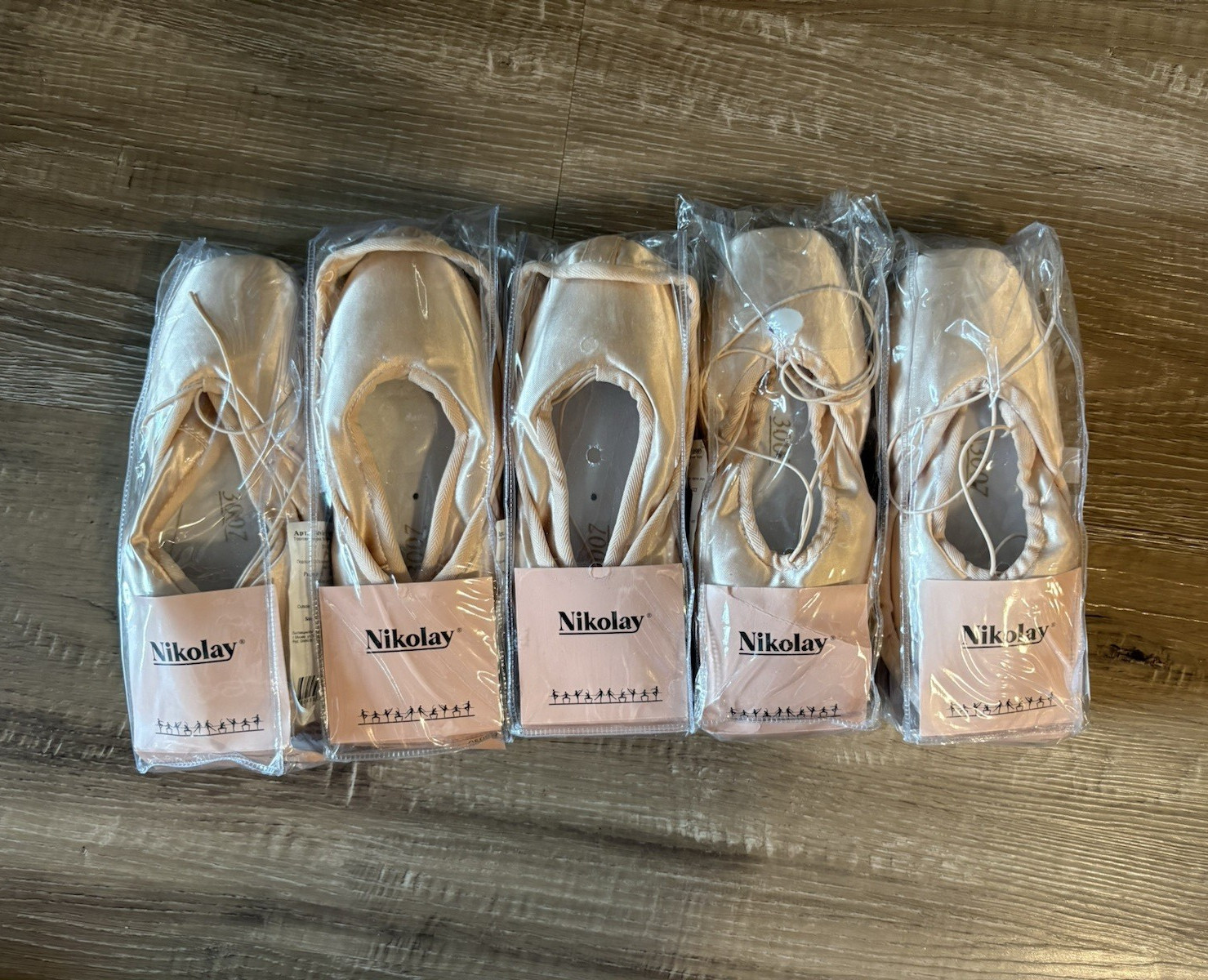 Nikolay 3007 Pointe Shoes 5 Pairs