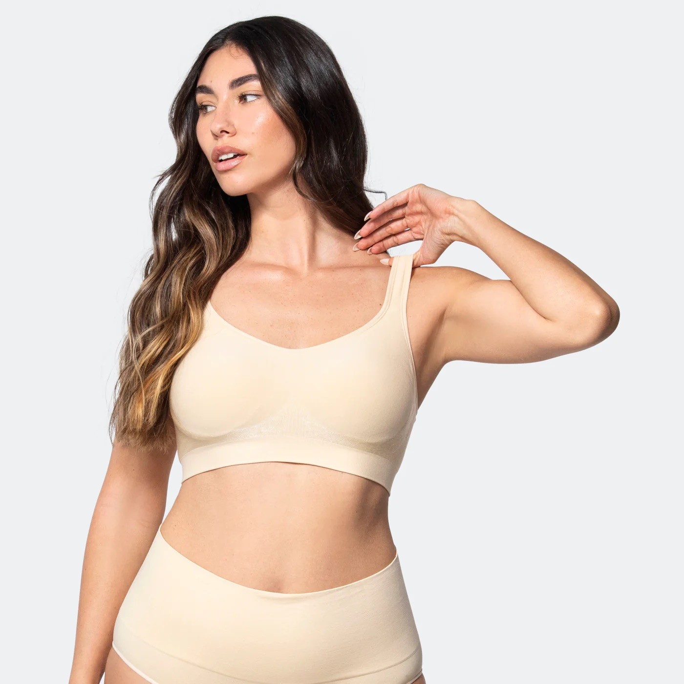 459 XL THE COMFORT SHAPING BRA WITH ADJUSTABLE STRAP Sand