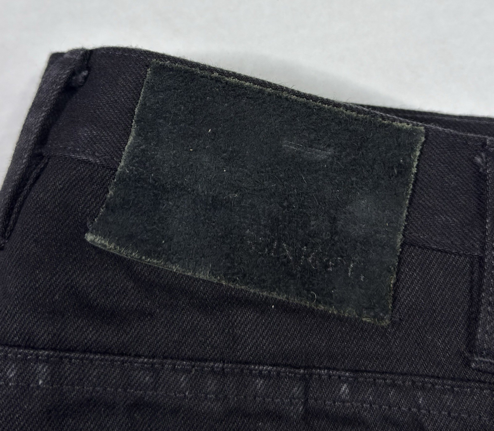 3sixteen ST-220X Slim Tapered Double Black Selvedge Jeans Button Fly Men’s 33×25