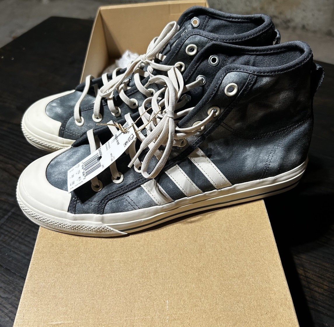 adidas Nizza Hi RF Men’s High Top Bleached Grey Wonder White GX4586 2022 Size 12