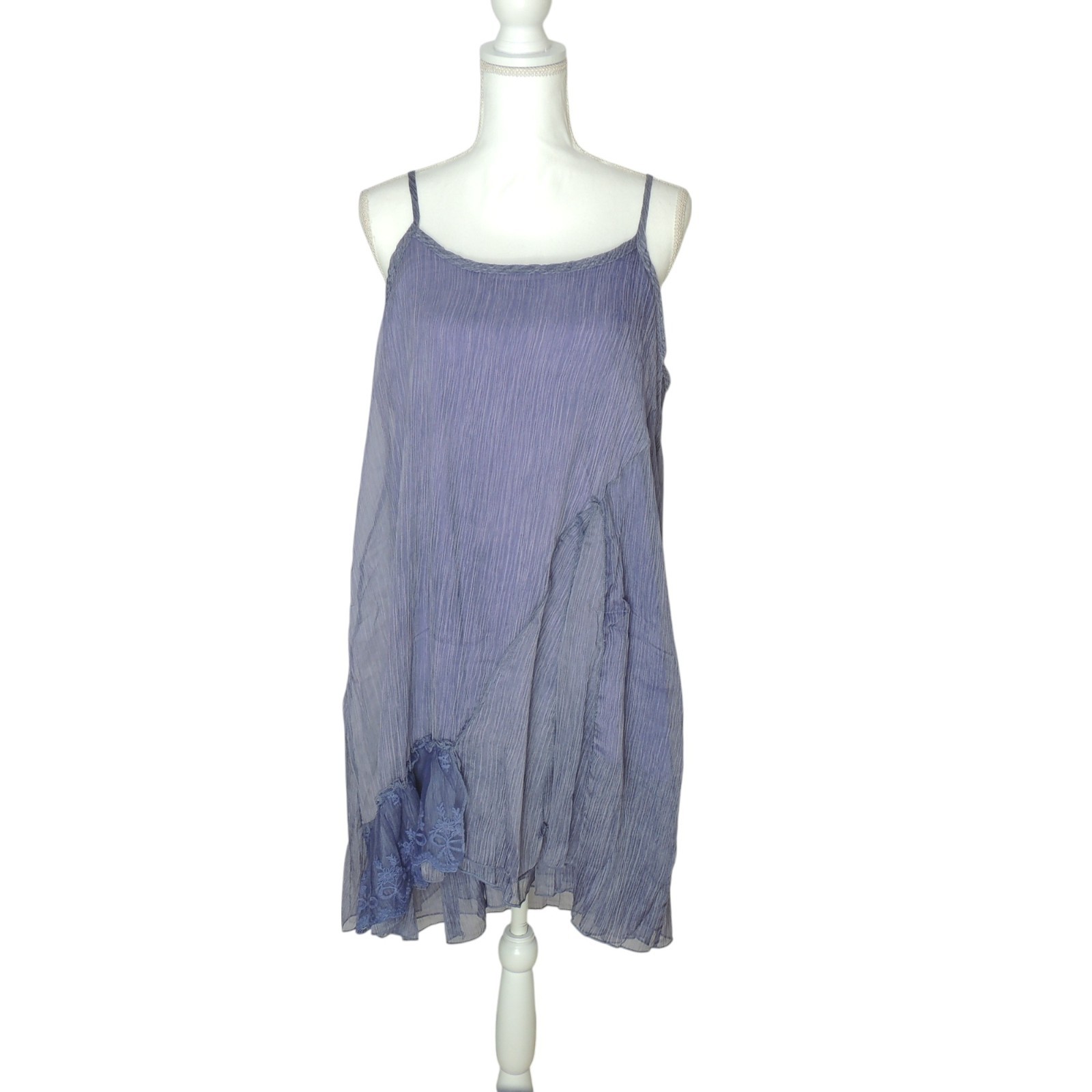 Pretty Angel Lined Tunic Tank Top Lined Blouse 60200 PU Purple Large