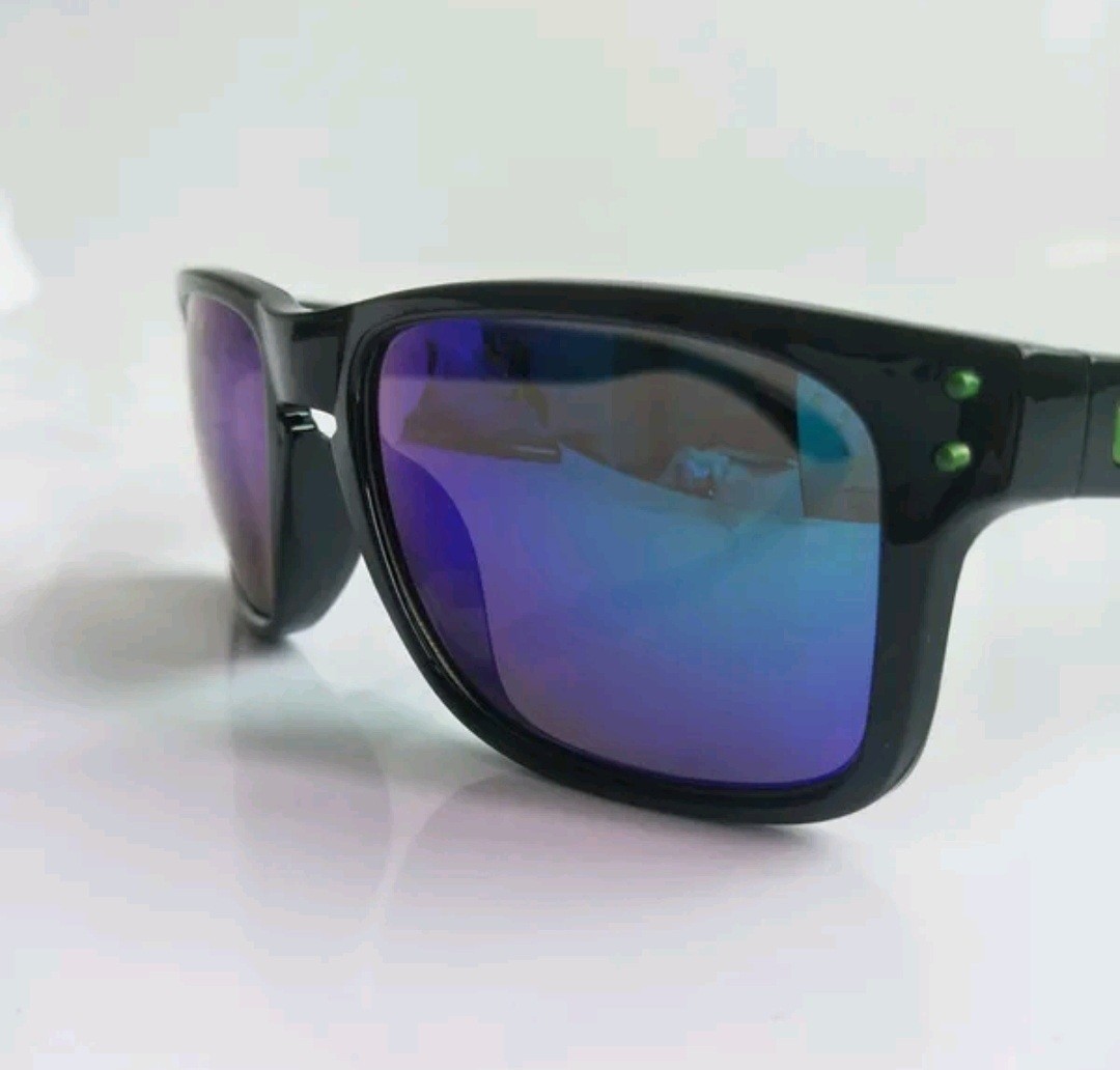 Oakley Holbrook Style Black Frames with Blue & Purple UV400 Lens Sunglasses NEW