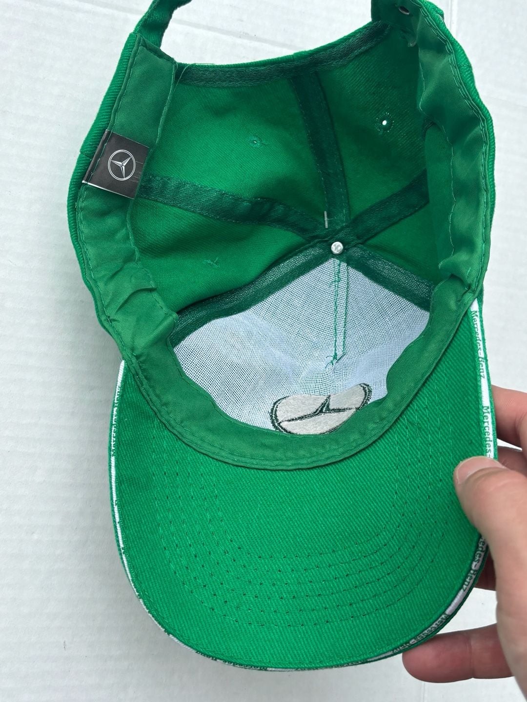 Mercedes-Benz Green Embroidered Logo Baseball Cap Hat