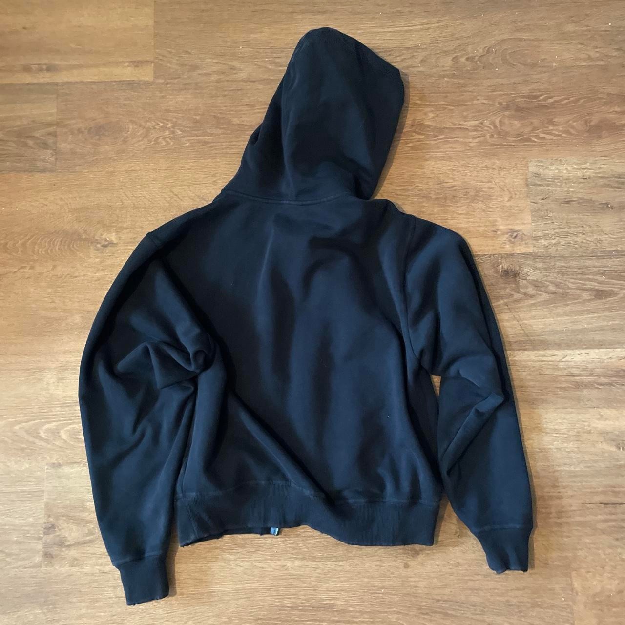 new without tag black Empyre double zip up M hoodie with embroidered empyrelogo