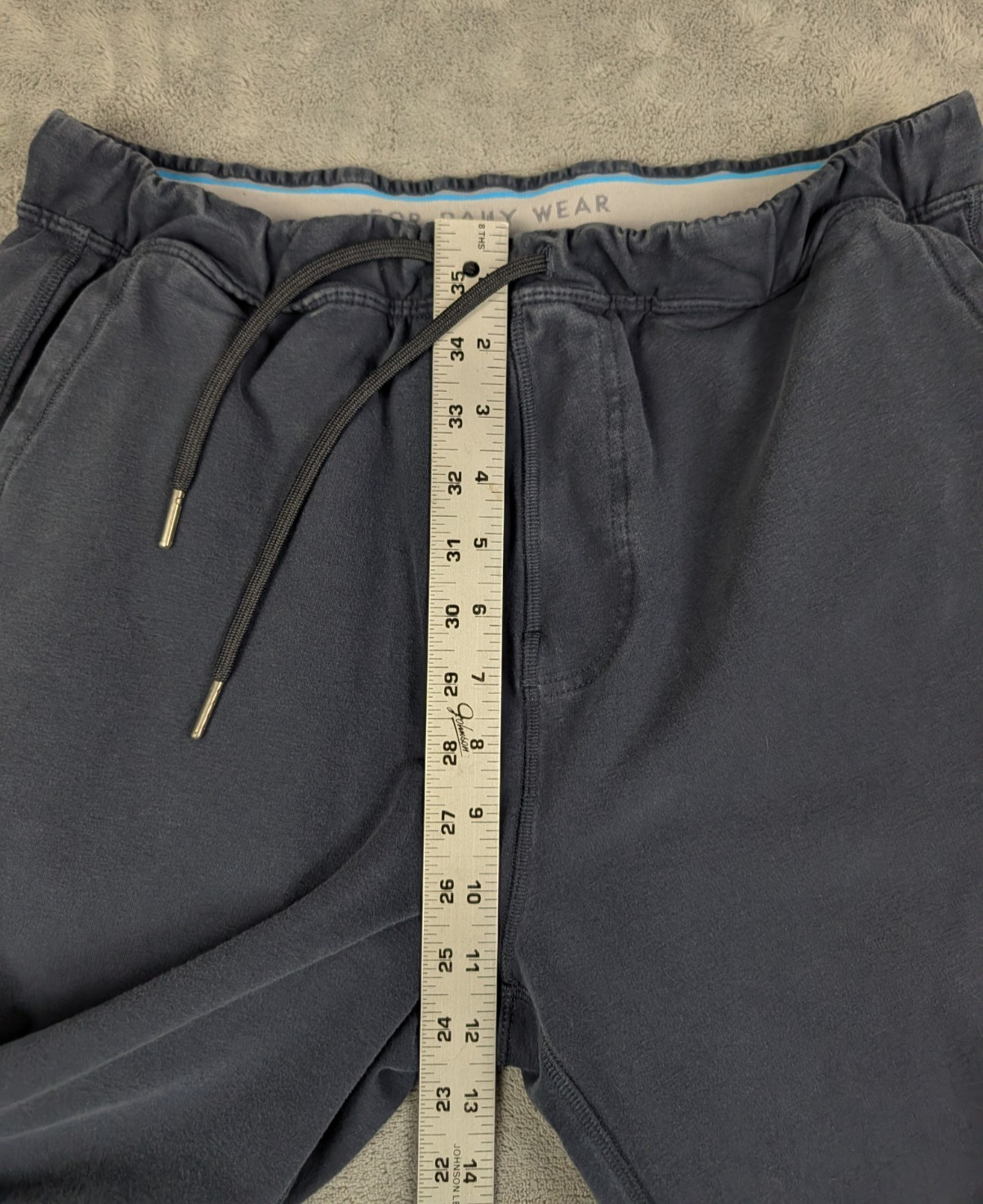 Mack Weldon Ace Jogger Mens Large Blue For Daily Wear Sweatpants Casual Comfort