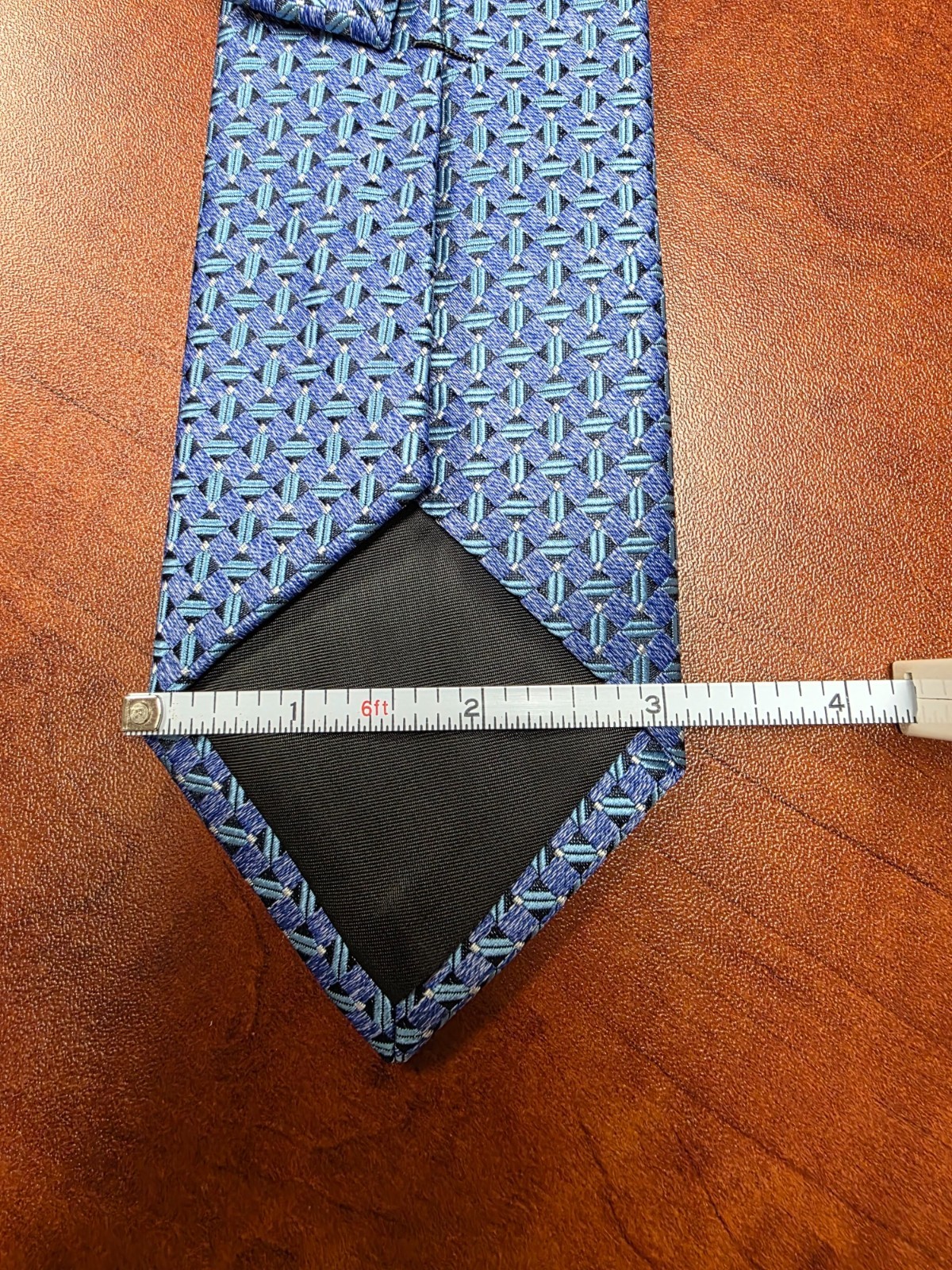 PERRY ELLIS Portfolio ~ Multicolor Blue ~ Geometrical – 100% Polyester Tie