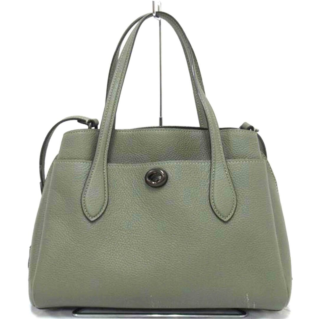 COACH 2way bag leather 91740 C20 AB rank 63 used