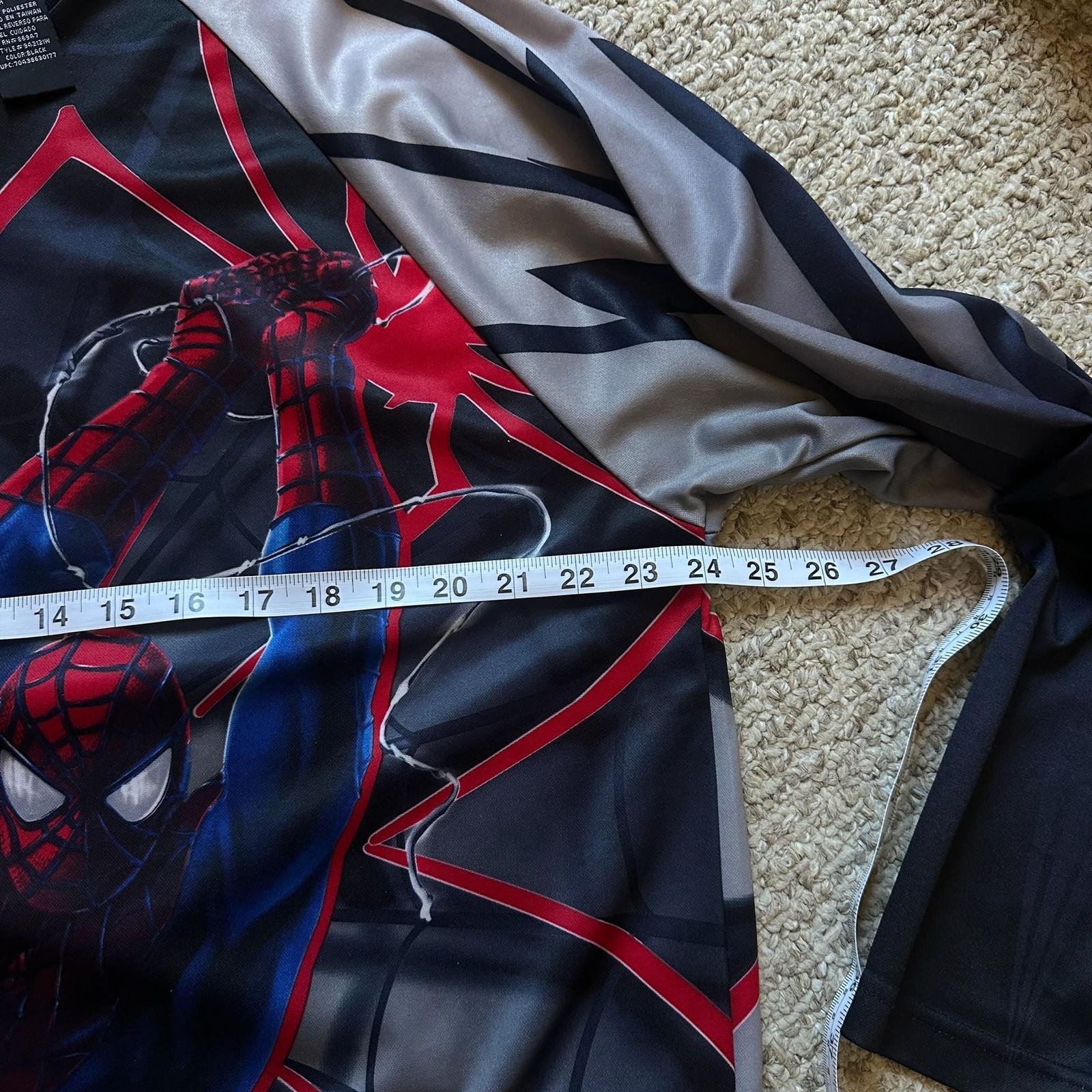 Vintage 2003 Spider-Man Marvel Movie Promo Long Sleeve Athletic Jersey Size XL