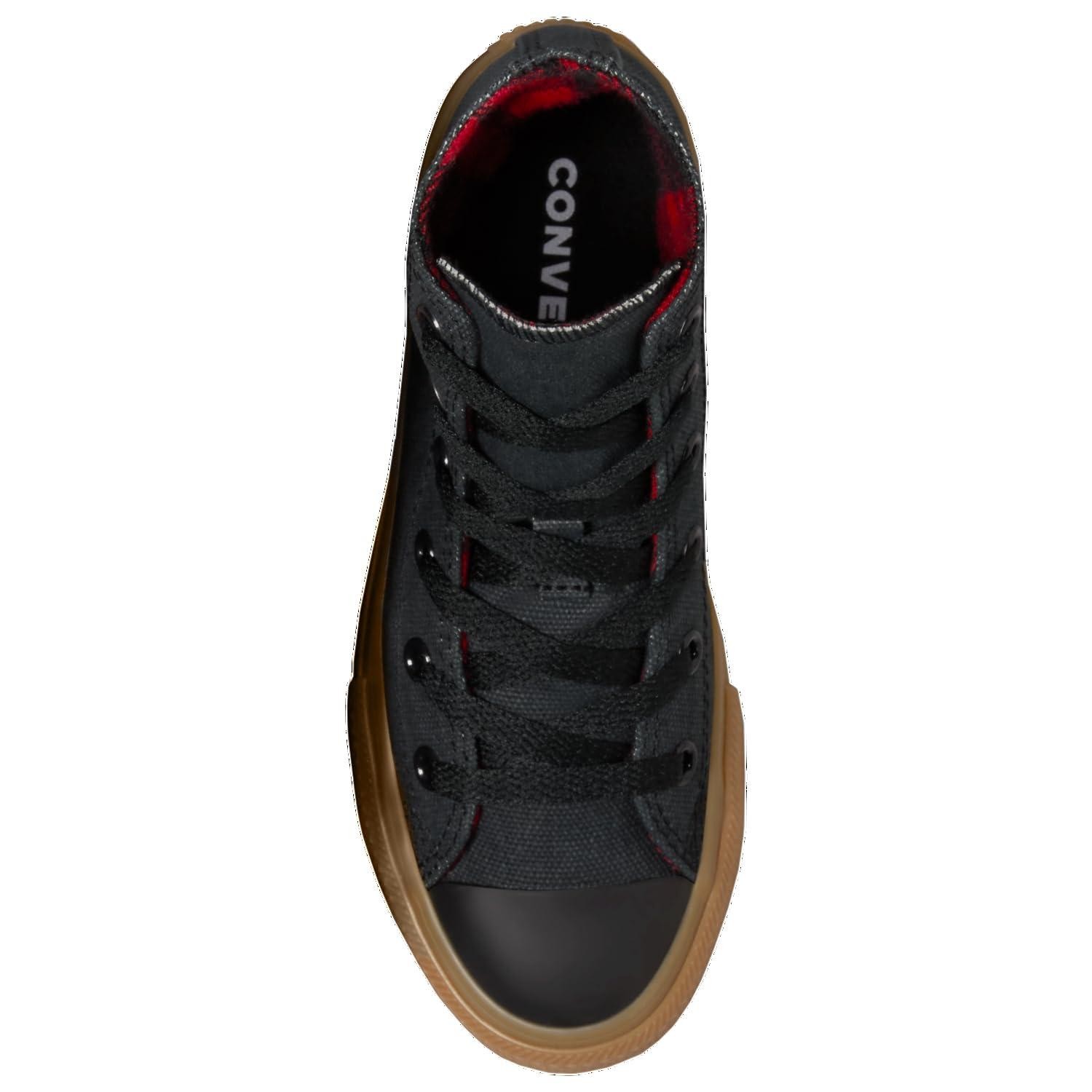 Converse Mens’ Chuck Taylor All Star Hi Basketball Shoes – Black/Gum