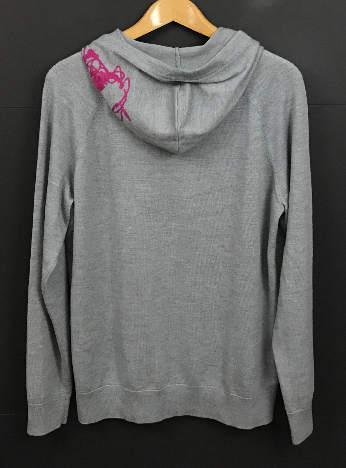 G/FORE Men’s Gray Wool Hooded Sweater Knit Pullover Hoodie Size L
