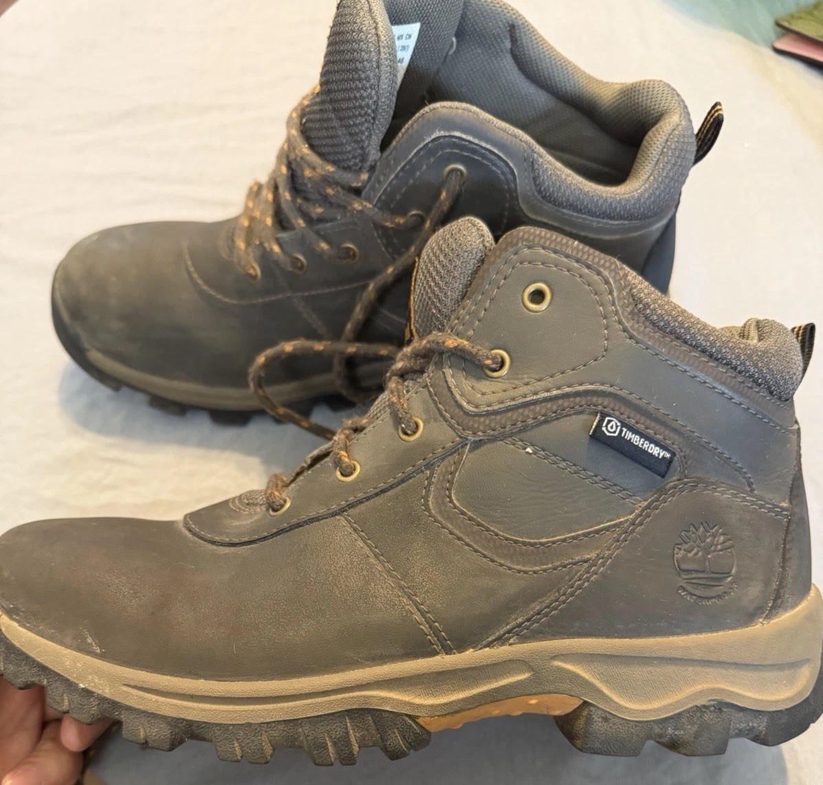 Timberland Boy’s Mt. Maddsen A14IB Ankle Rugged Hiking Boots Shoes Sz 5.5