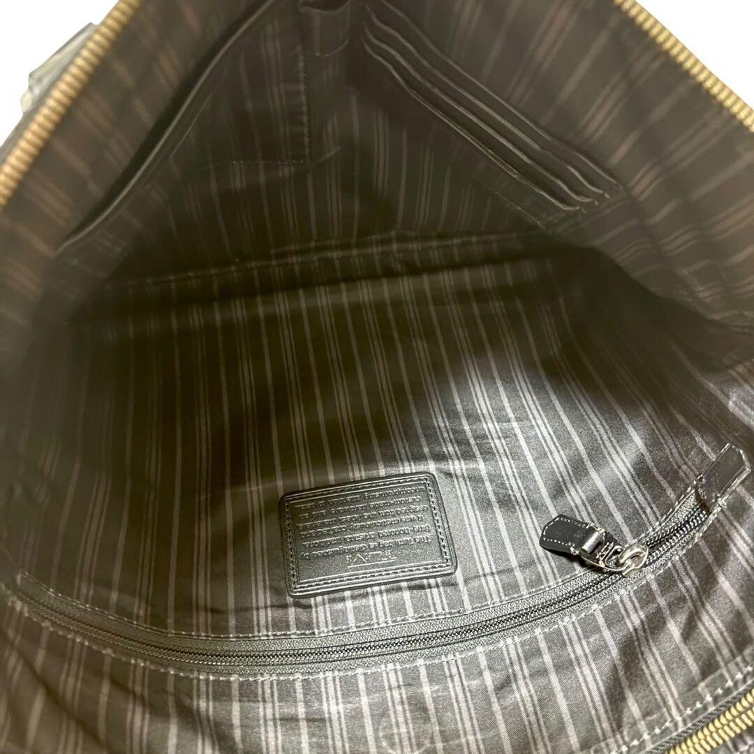 TUMI Business Bag 2 Way Shoulder Briefcase Black Leather Laptop Pocket Authentic
