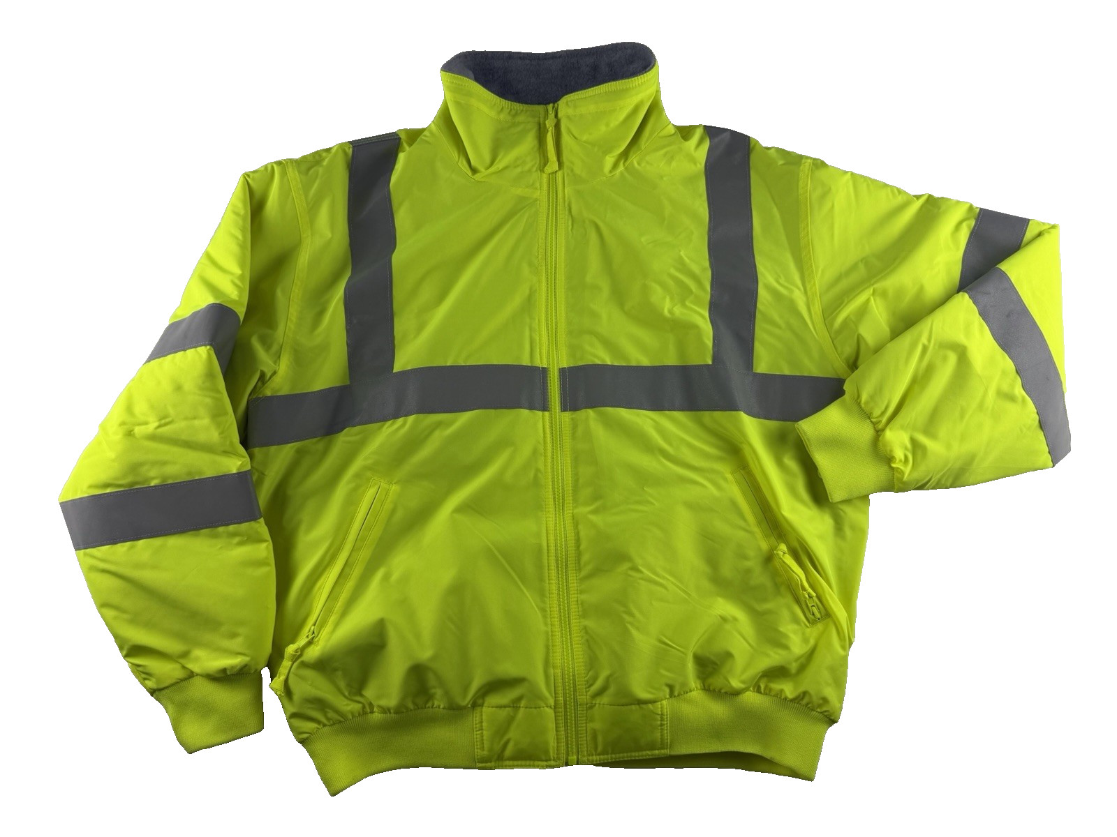 Port Authority SRJ754 Hi Vis Safety Jacket XL Yellow Reflective Insulated Coat