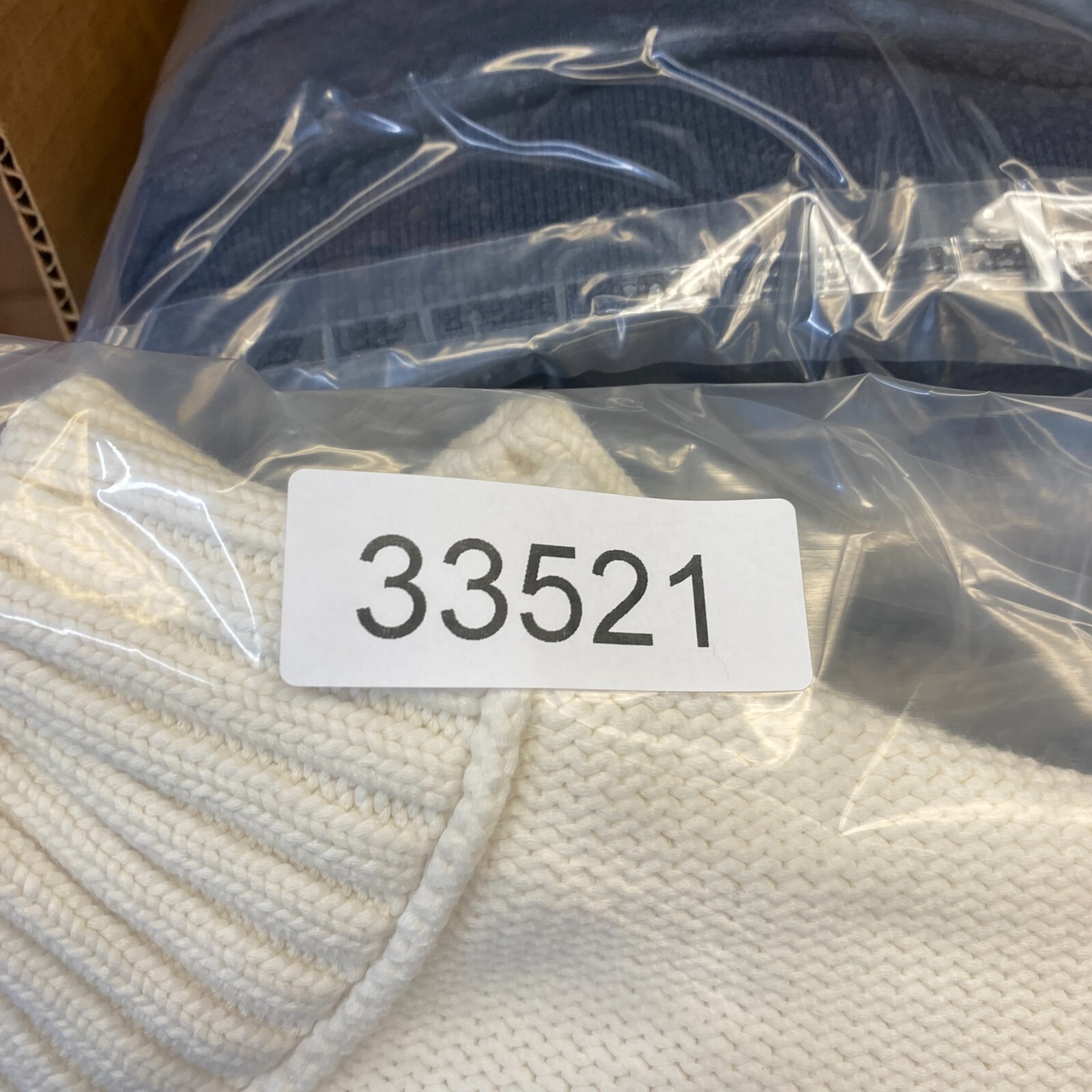Everlane Sweater Womens Small Boxy Mock Neck Cream Knit Neutral Pullover Ivory