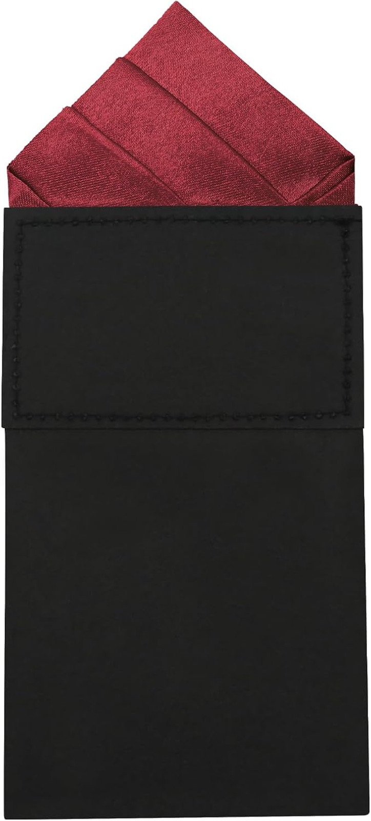Mens Pre-Folded Pocket Squares on Card Pocket Handkerchief for Suit Accessories