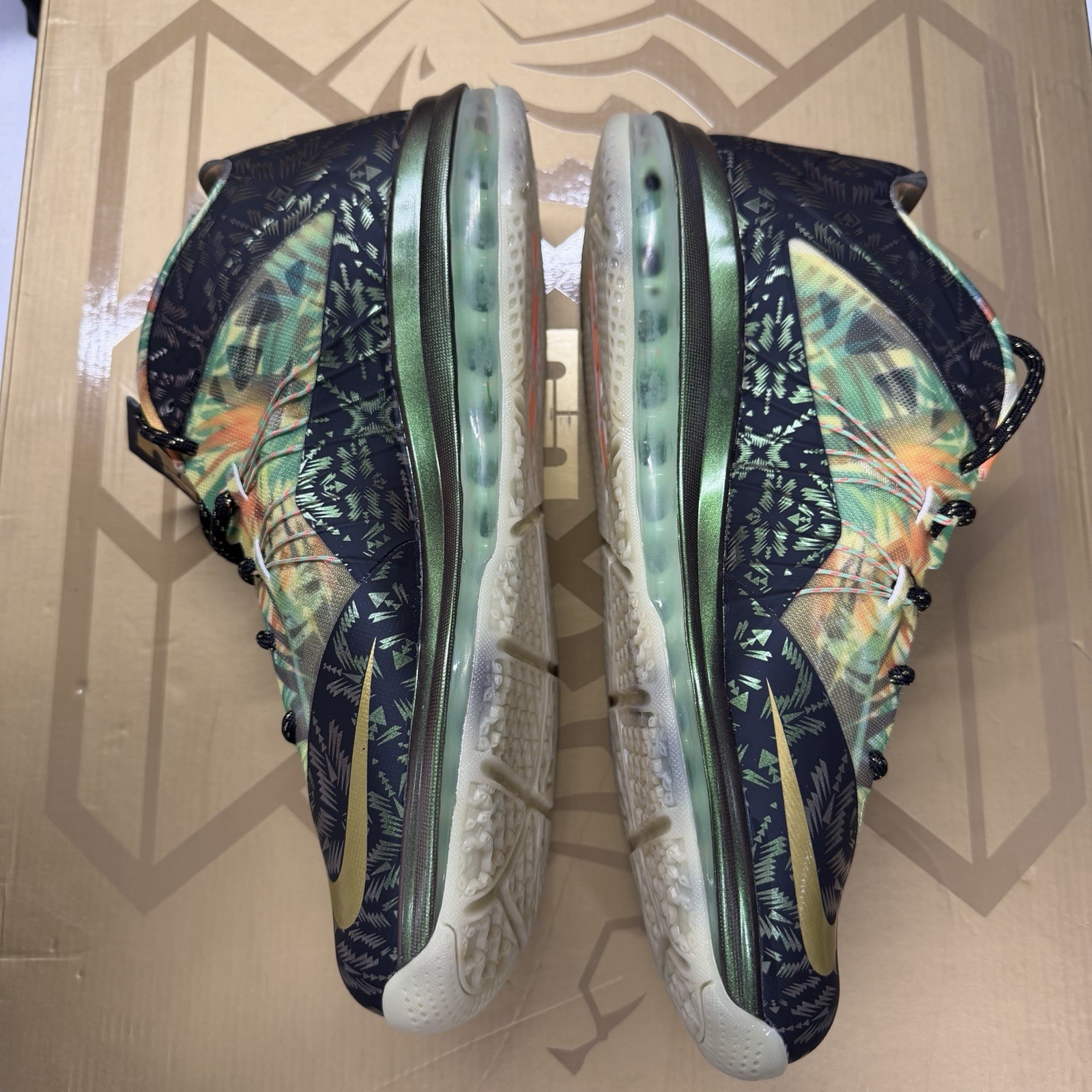 Nike LeBron X Celebration Pack 628622 900 P.S. Elite Low Championship Sz 11