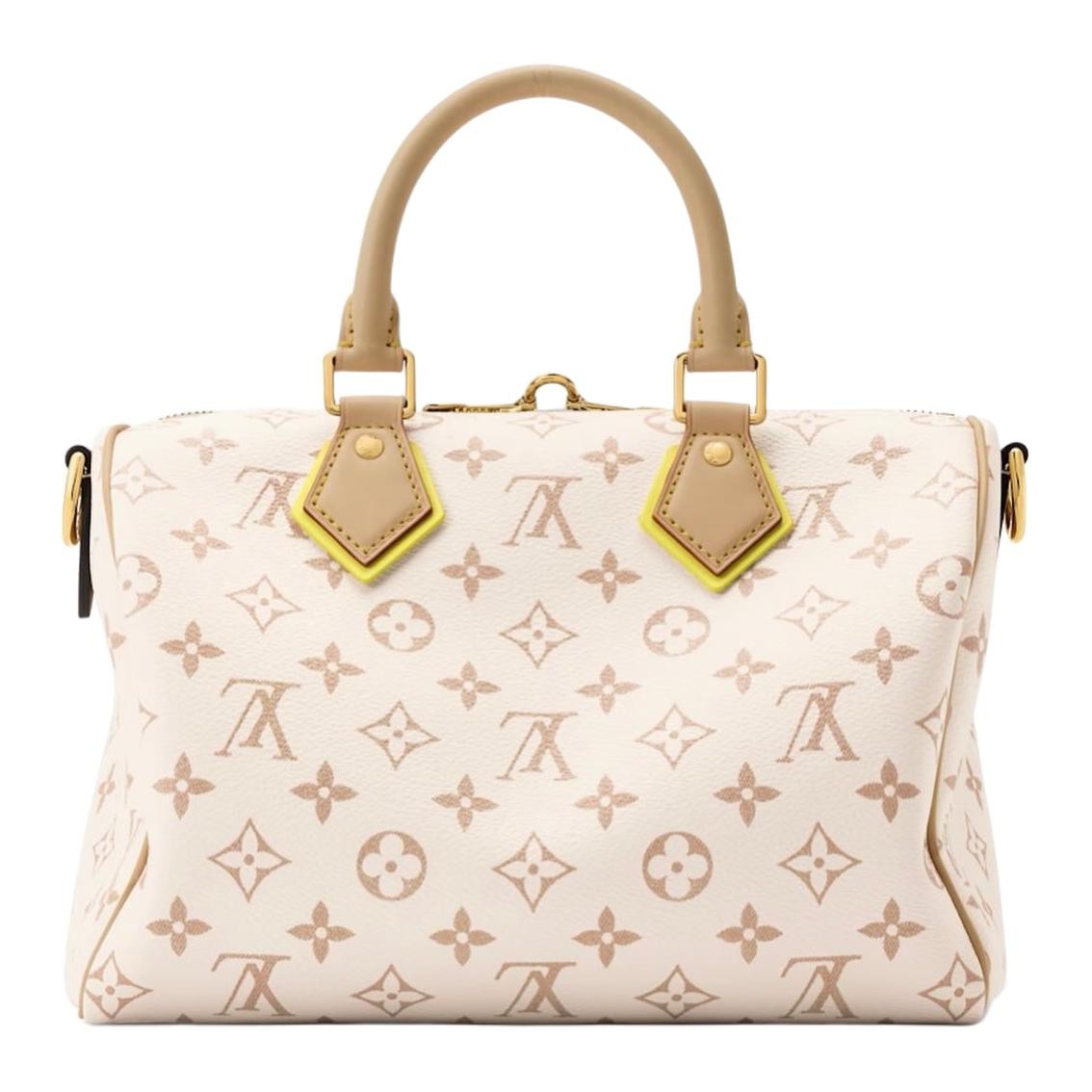 LOUIS VUITTON Speedy Bandouliere 25 Monogram Dune 10.2 x 5.9 x 7.5 in