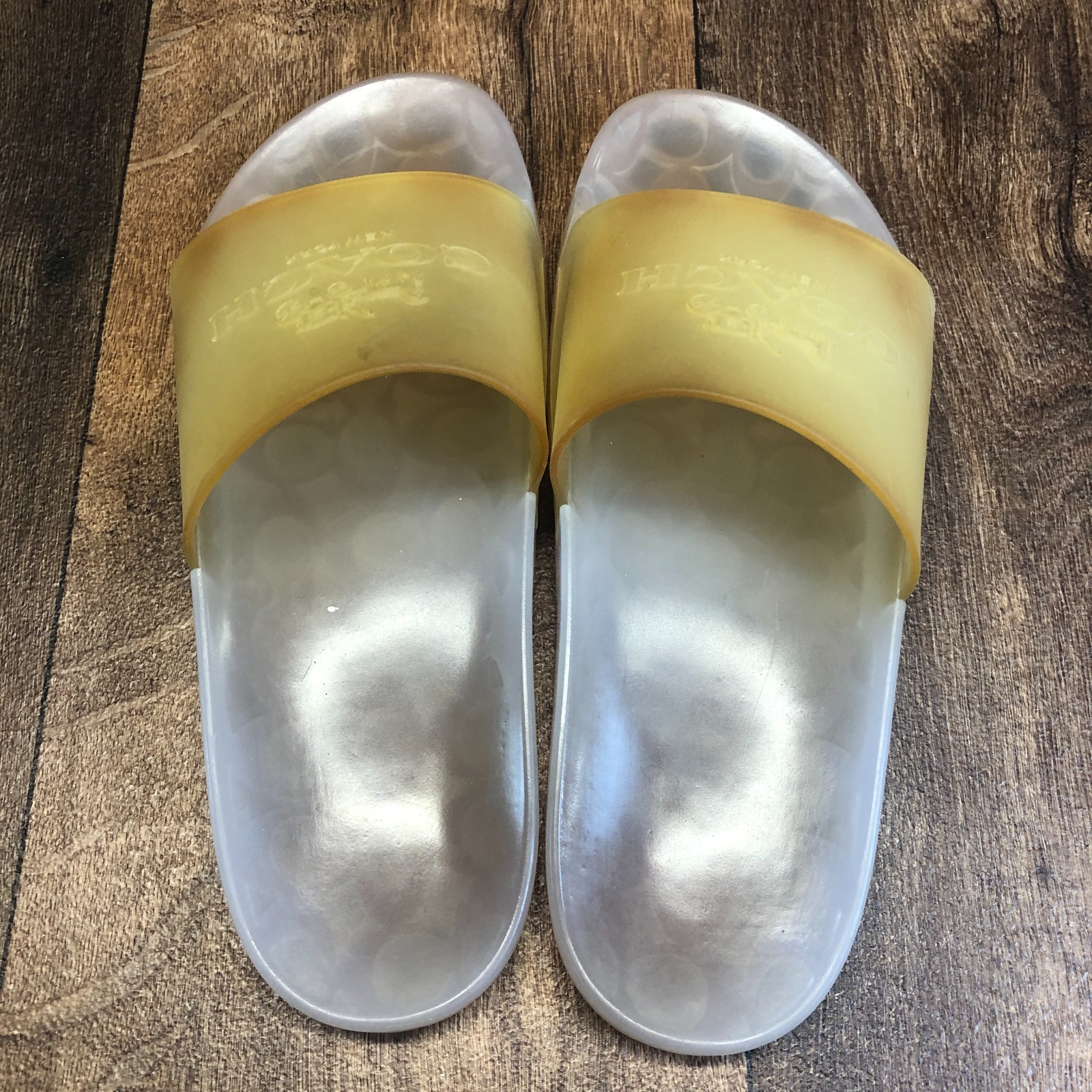 Coach Ulyssa Translucent Jelly Slides Sandals Women Size 11