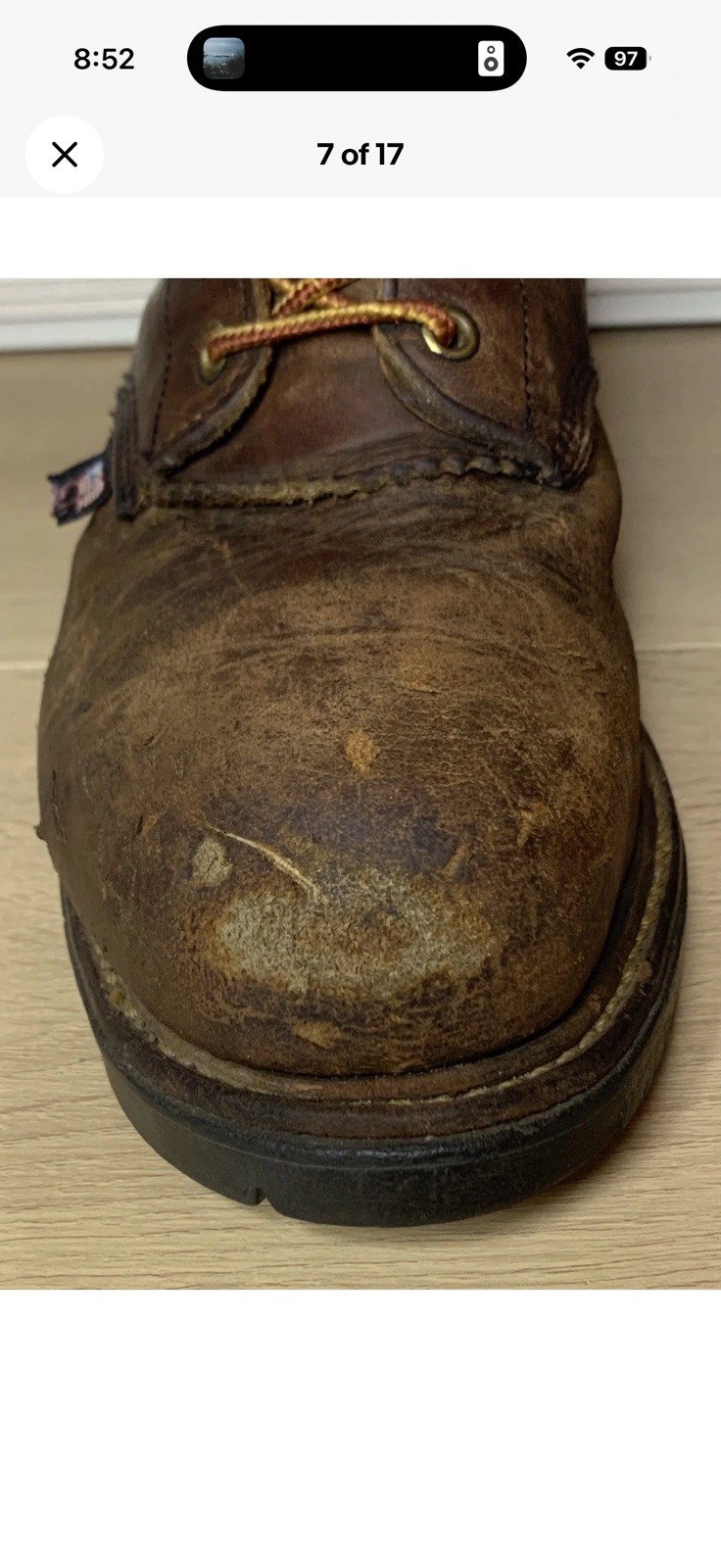 Thorogood 804-3550 Men’s 9″ WP Leather Logger Steel Safety Work Boot Size 10 D