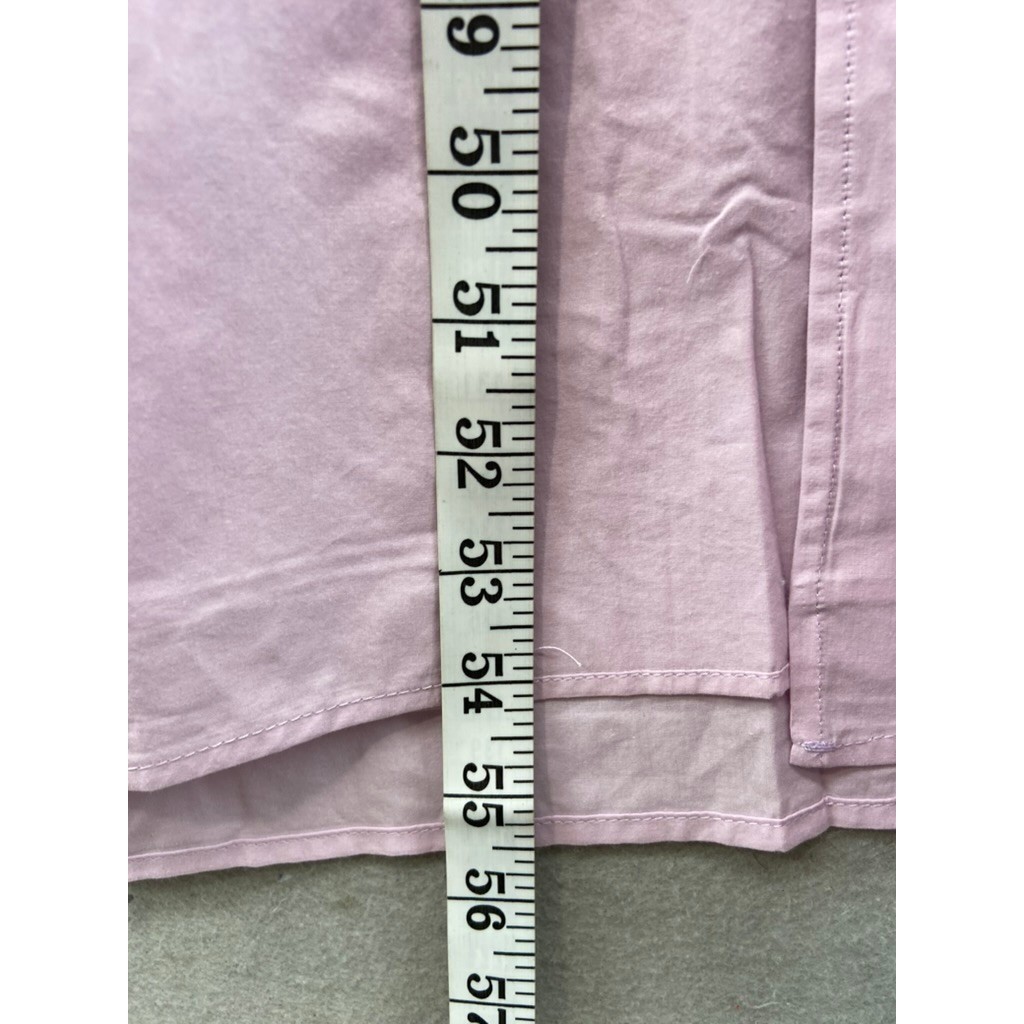 NWT Self Contrast Dress Womens Sz M Halter Midi Lavender Cotton Poplin Slit