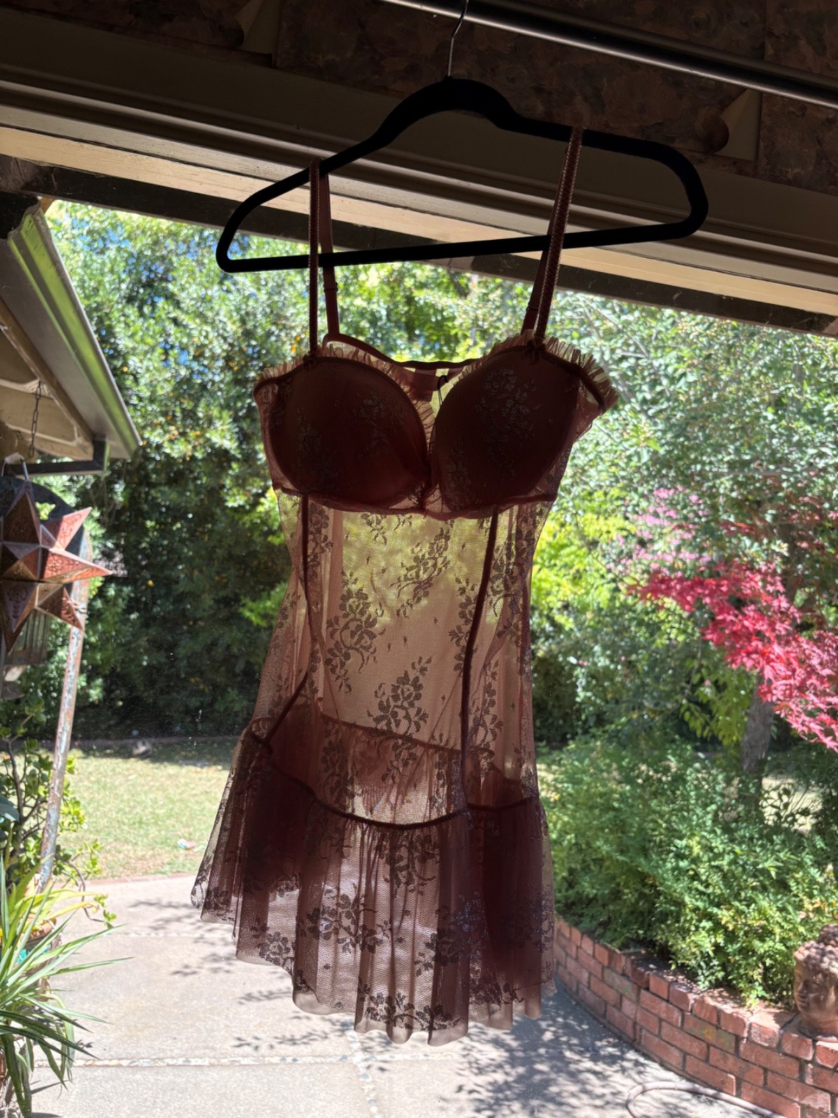 NEW BUSTIER Corset Victorias Secret Angels 36C Mesh BARBIE PINK sexy flirty