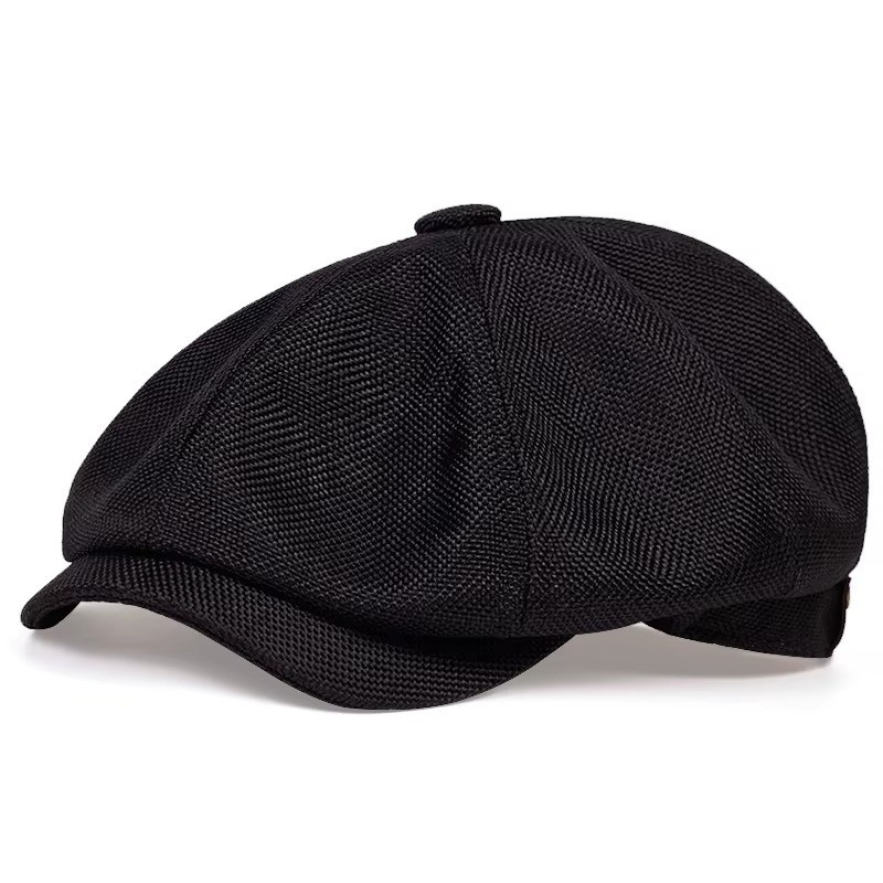 Newsboy Hat Flat Cap Driver Herringbone Tweed Plain Wool Baker Boy Classic Golf*