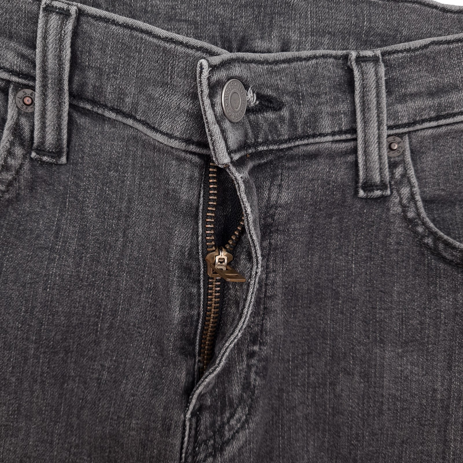 Levi’s 512 Men’s Stretch Slim Tapered Jeans W30 L34 Grau Denim