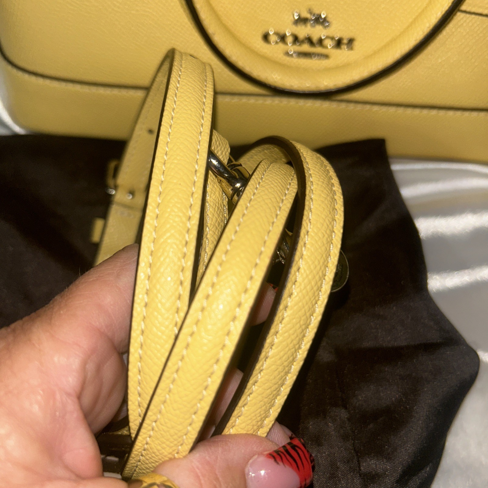 Coach 27591 Crossgrain Mini Sierra Satchel And Matching Wallet And Dust Bag